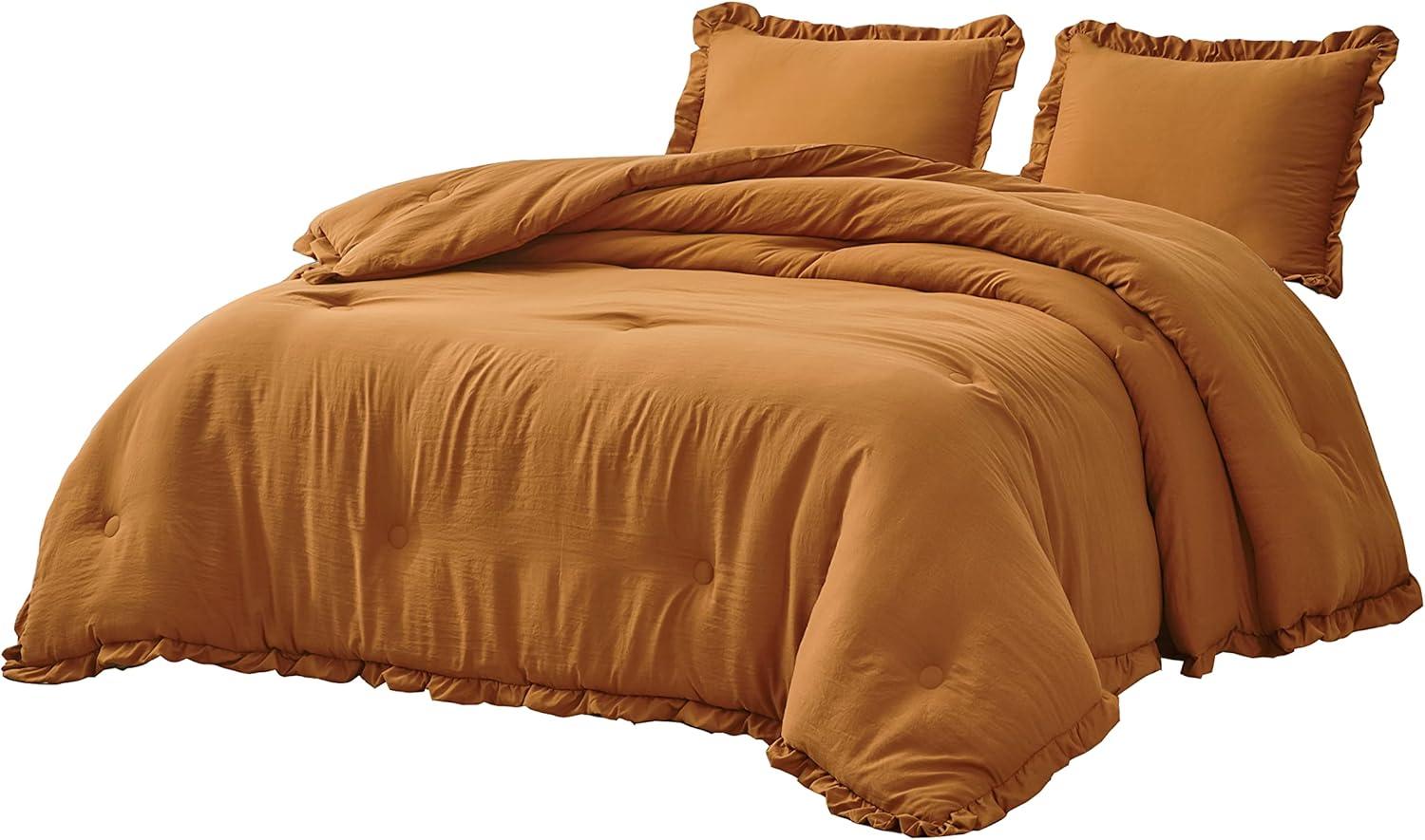 Nora Ruffled Microfiber Comforter Set