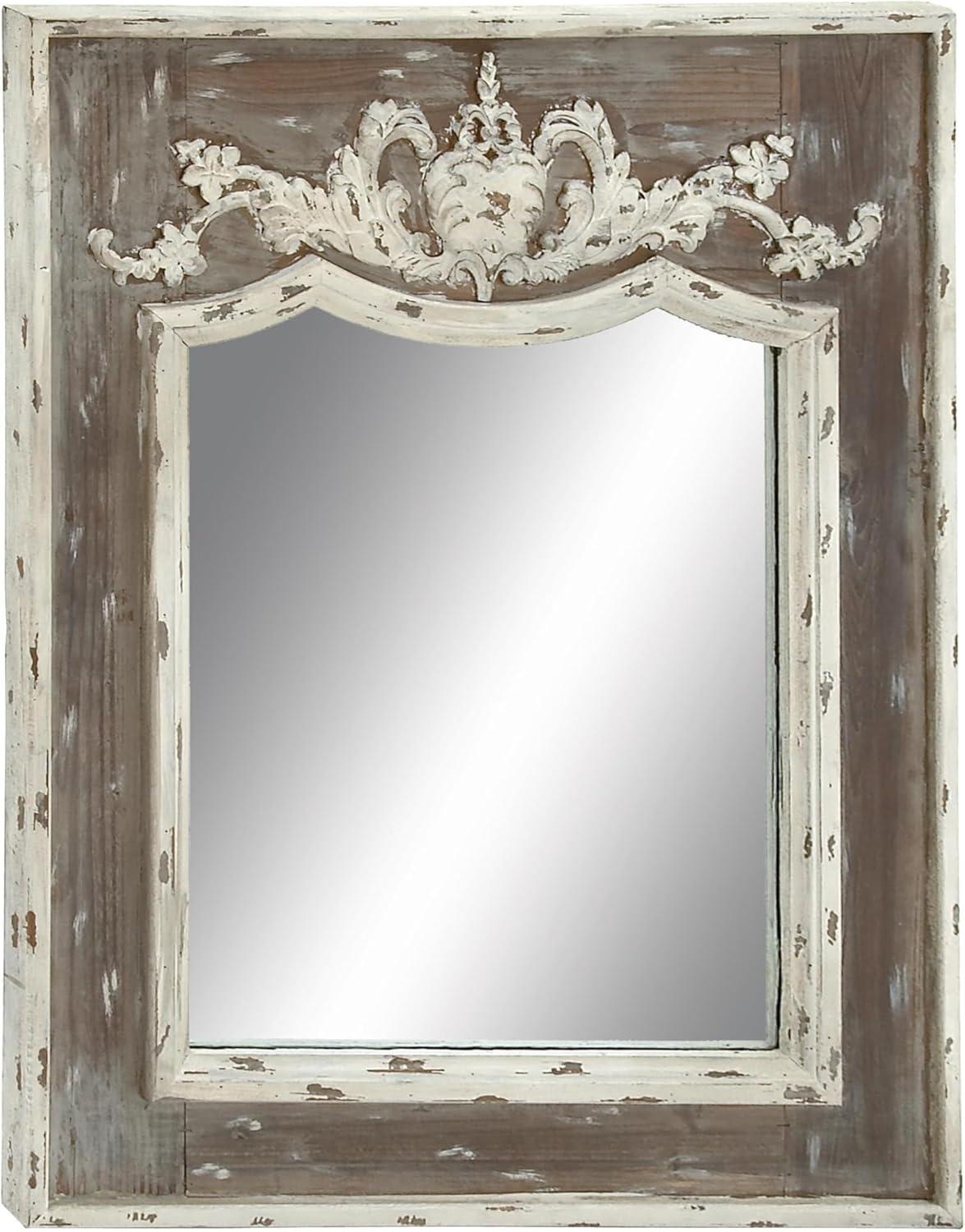 Eberhart Wood Flat Wall Mirror