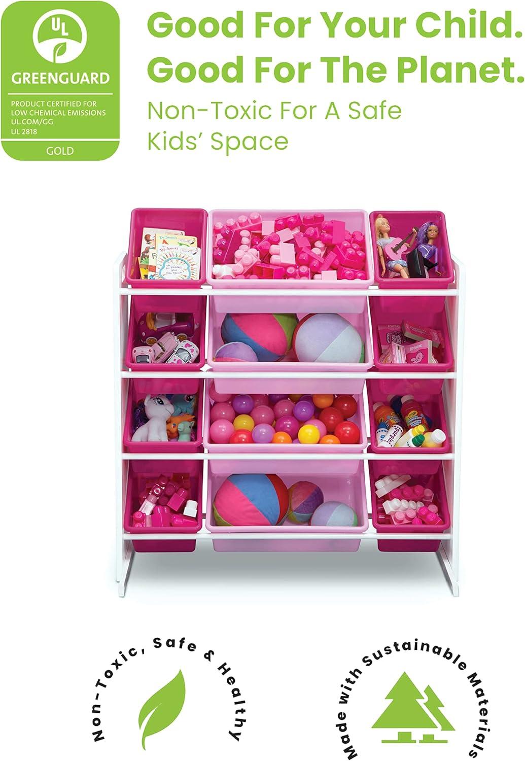 Delta Children Delta Children Kids Toy Storage Organizer with 12 Plastic Bins