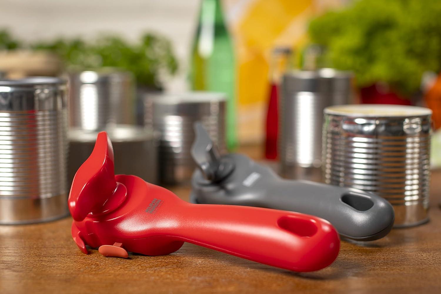 Red Safety LidLifter Can Opener with Ring-Pull