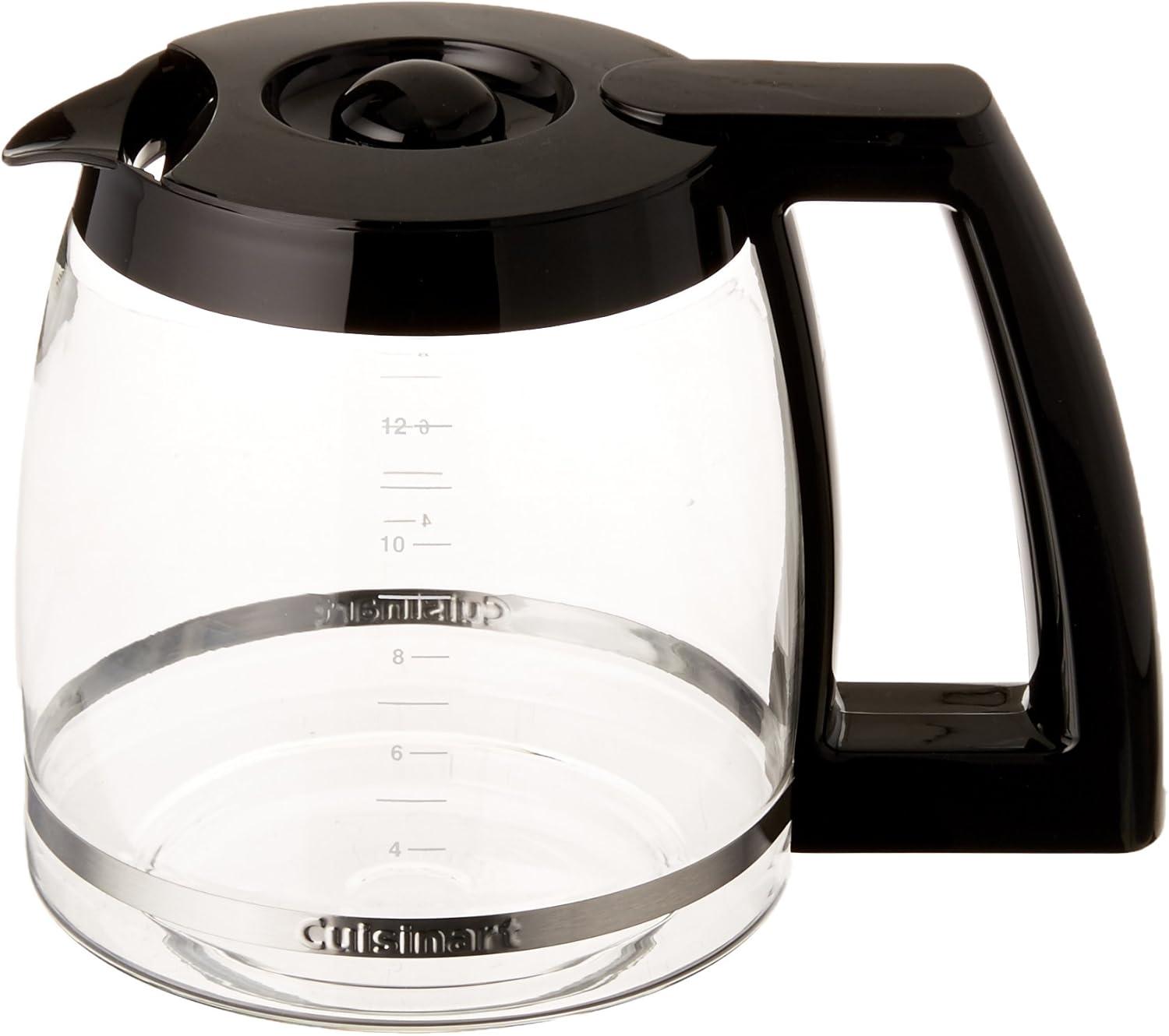Cuisinart DCC-1200PRC 12-Cup Replacement Glass Carafe, Black