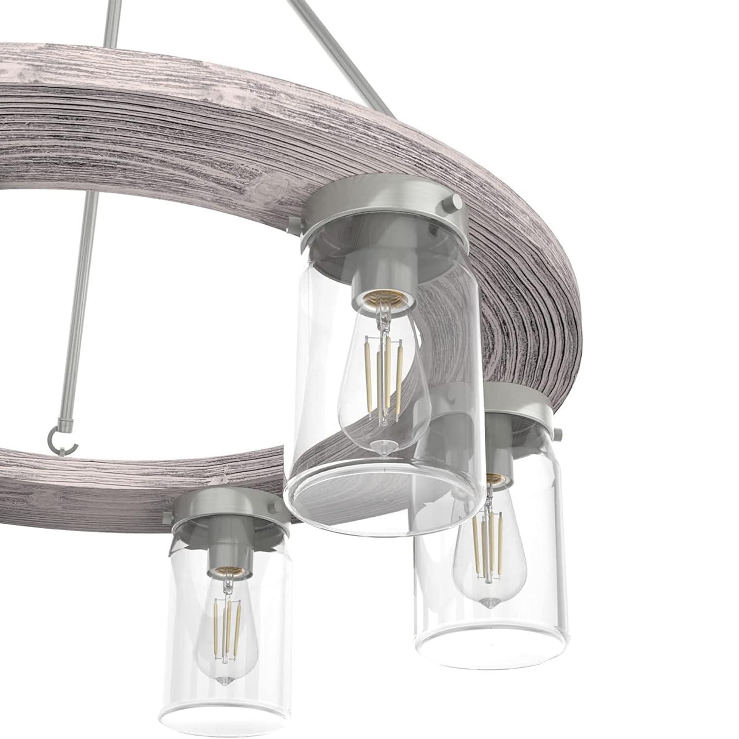 Devon Park 6 - Light Unique / Statement Wagon Wheel Chandelier