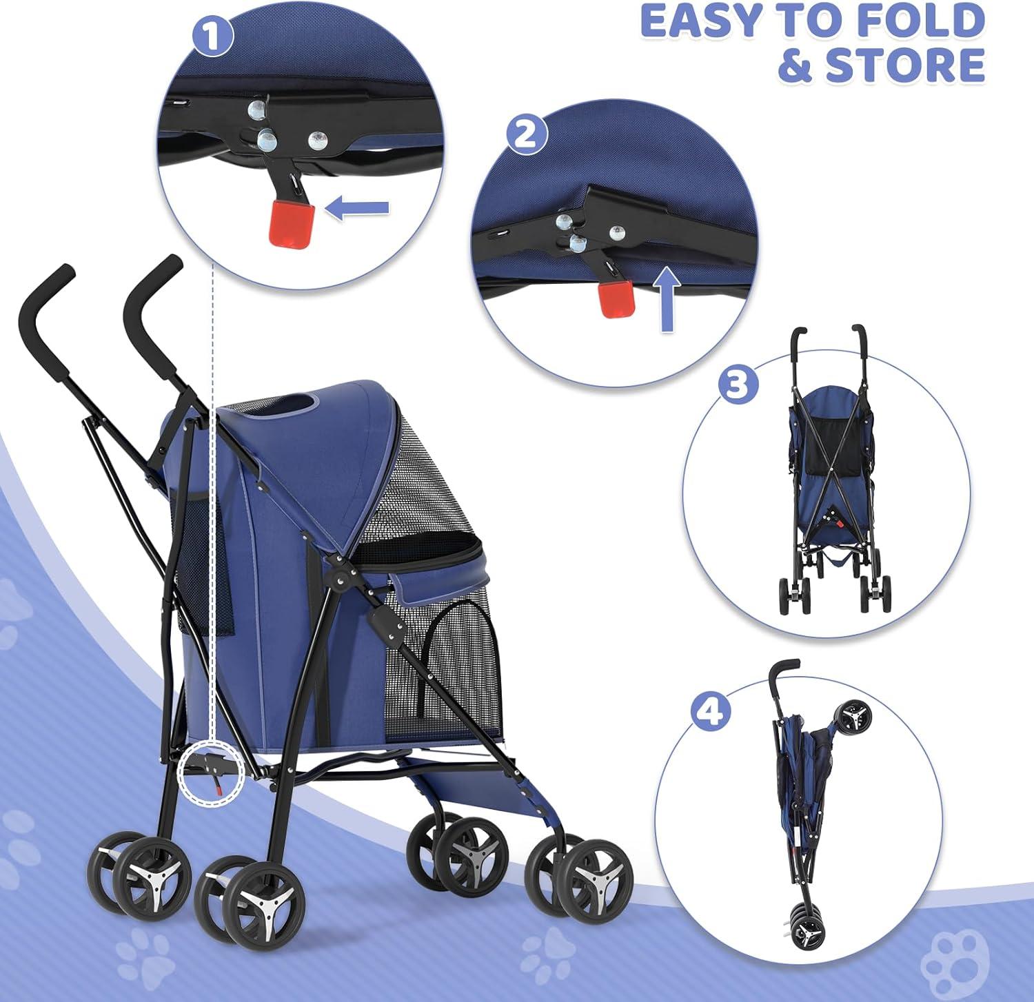 Foldable Pet Stroller