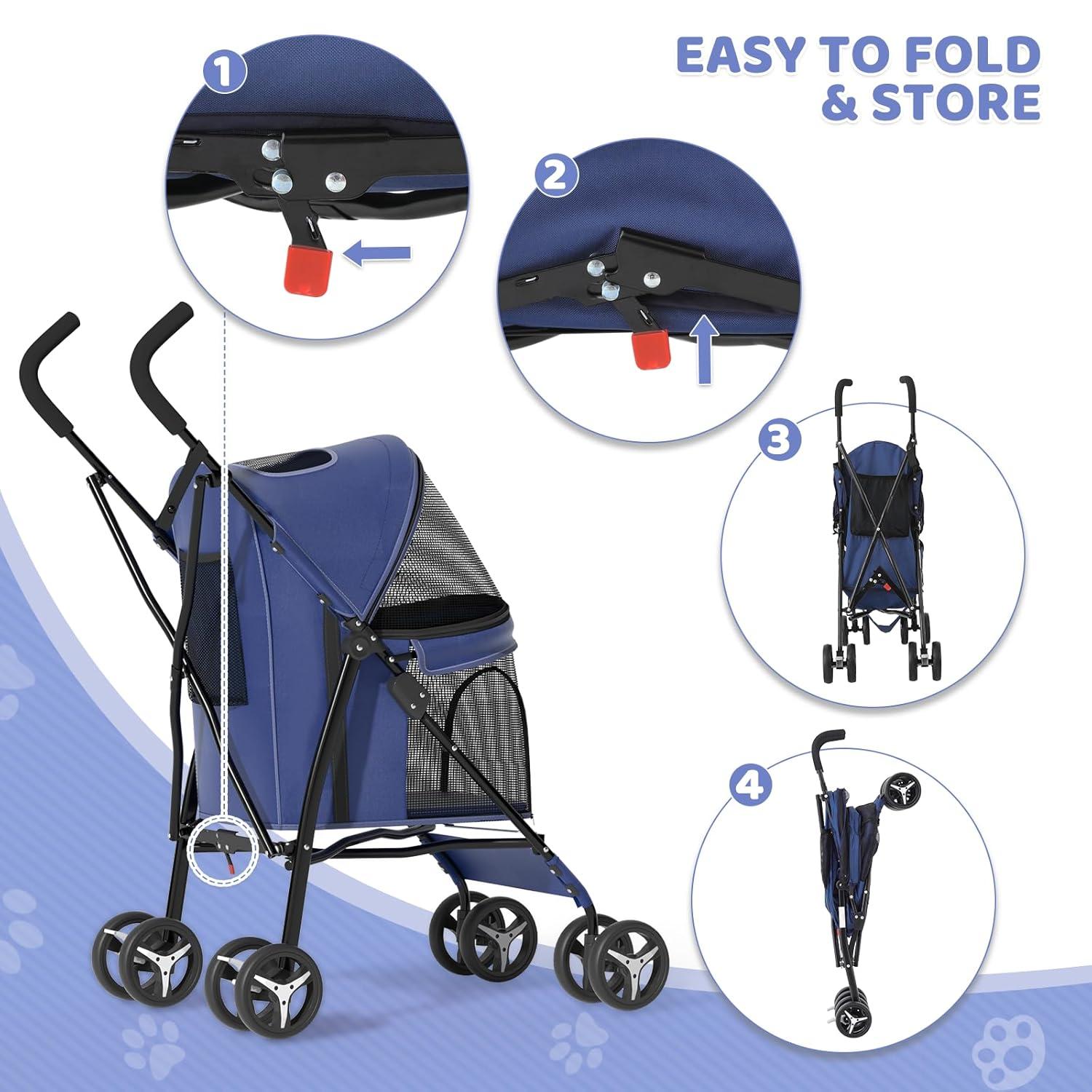 Foldable Pet Stroller