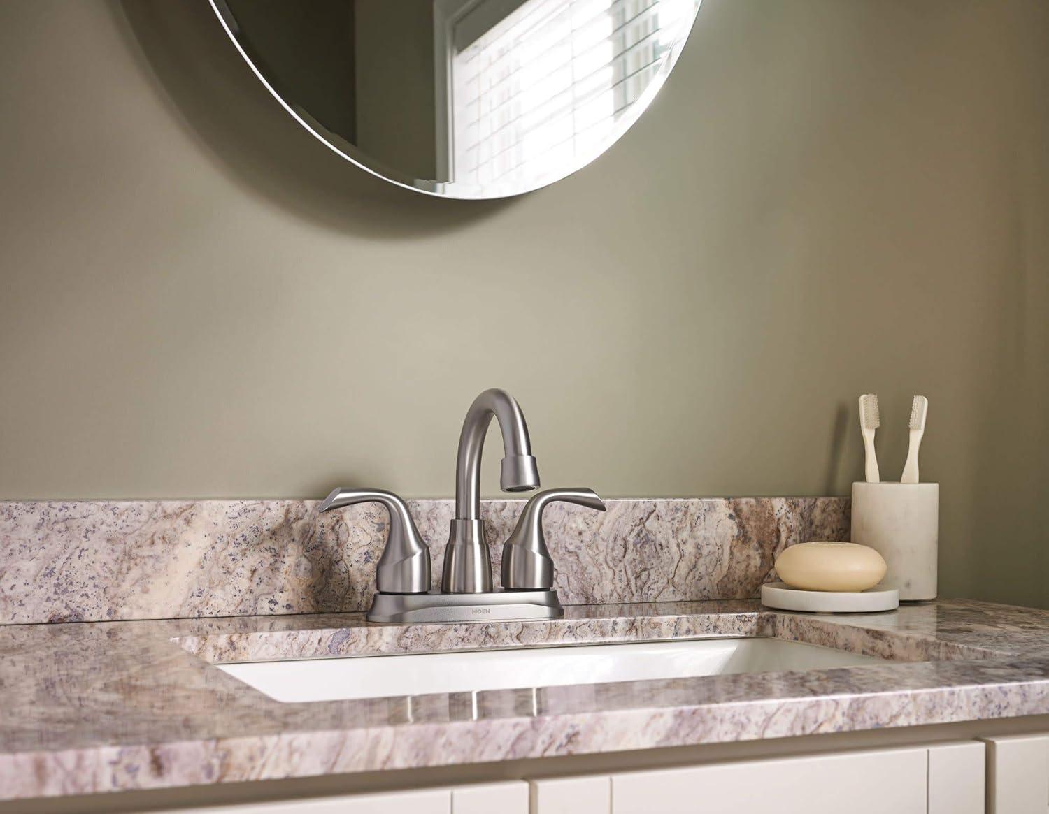 Moen Idora Centerset Bathroom Faucet with Drain Assembly 84115SRN