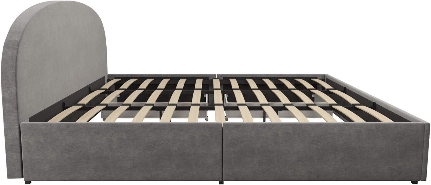 Moon Upholstered Platform Storage Bed
