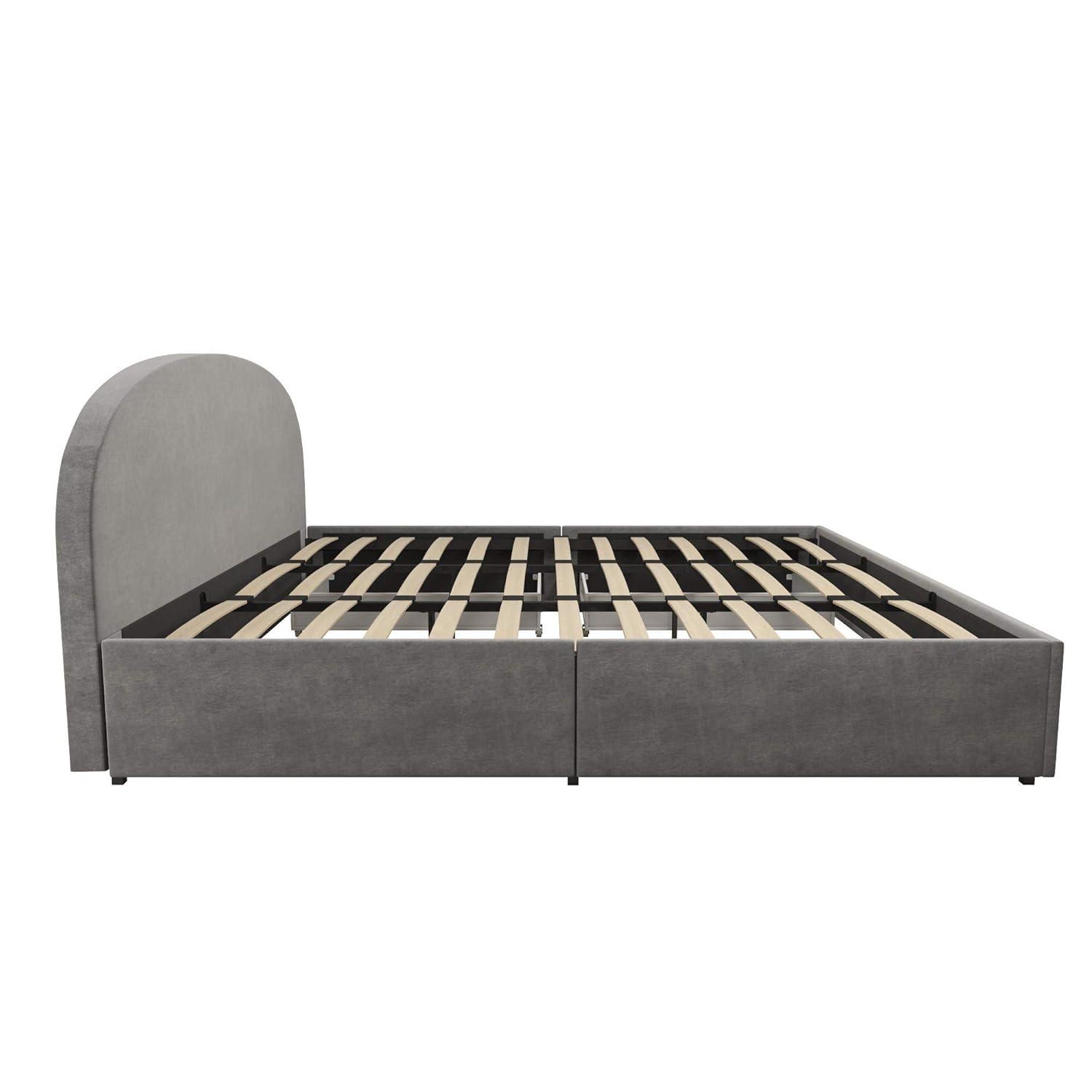 Moon Upholstered Platform Storage Bed