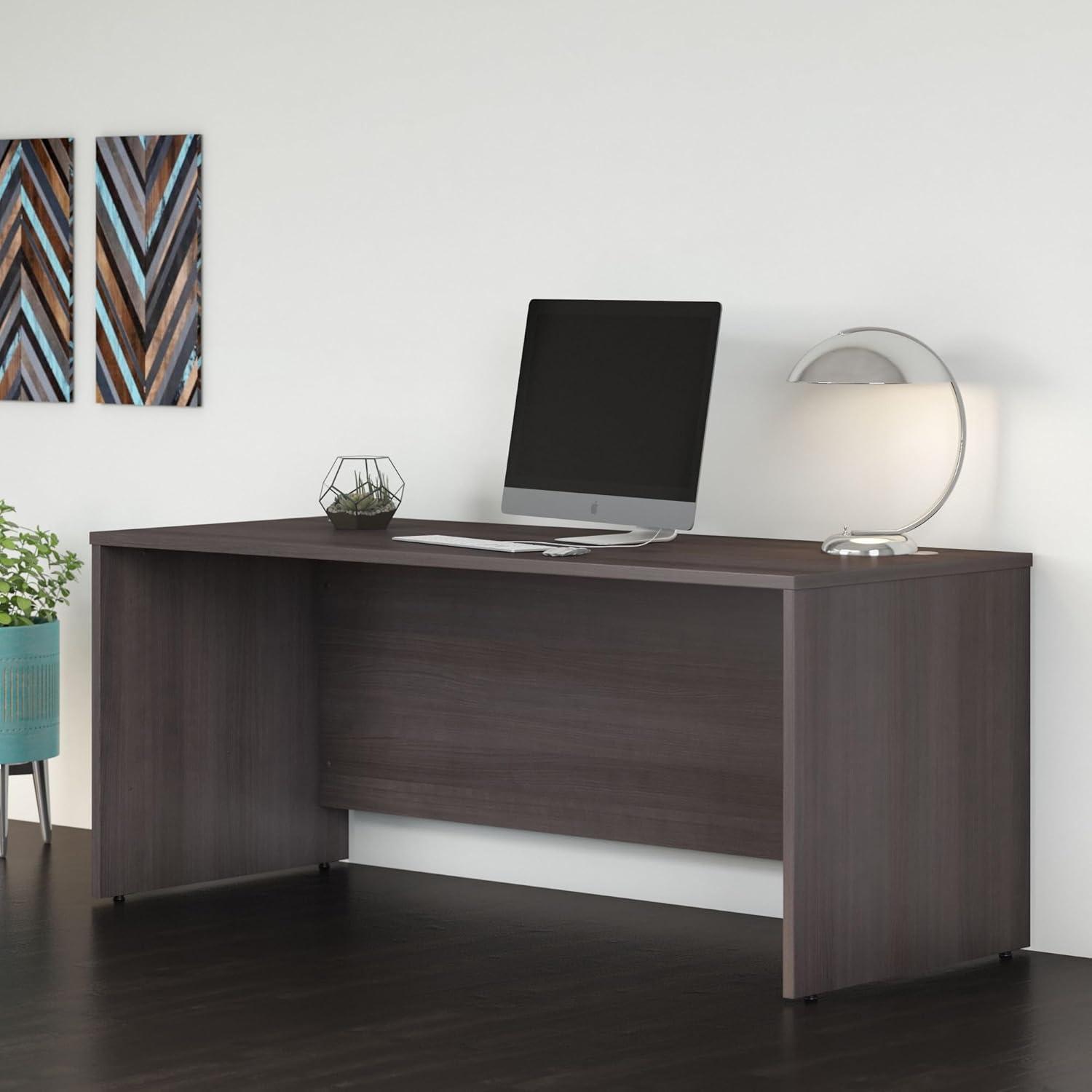 Wood Studio C 72W x 30DOffice Desk in Gray-Bush Furniture