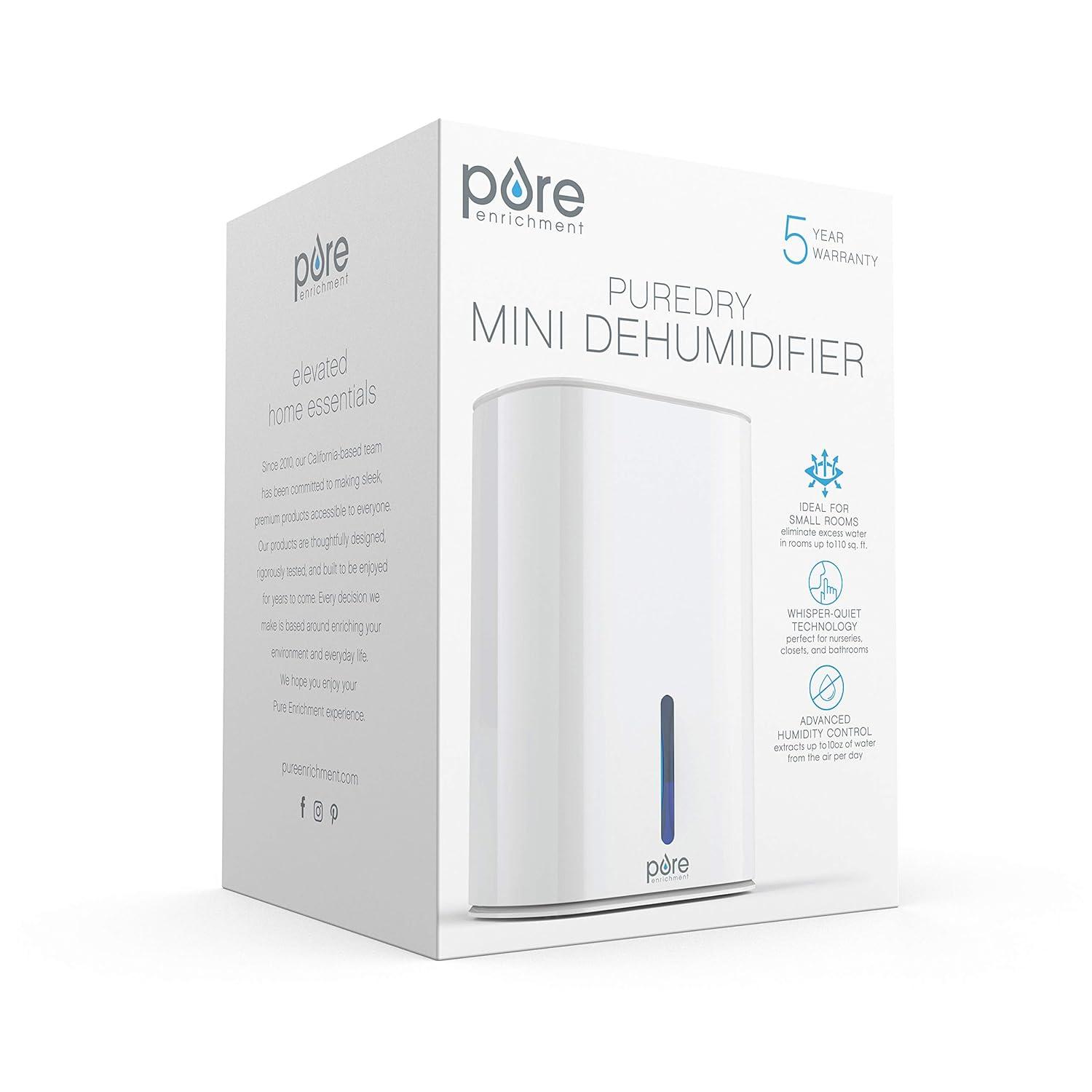 Pure Enrichment 0.625 Pint Mini 200 Sq. Ft. Dehumidifier & Reviews | Wayfair