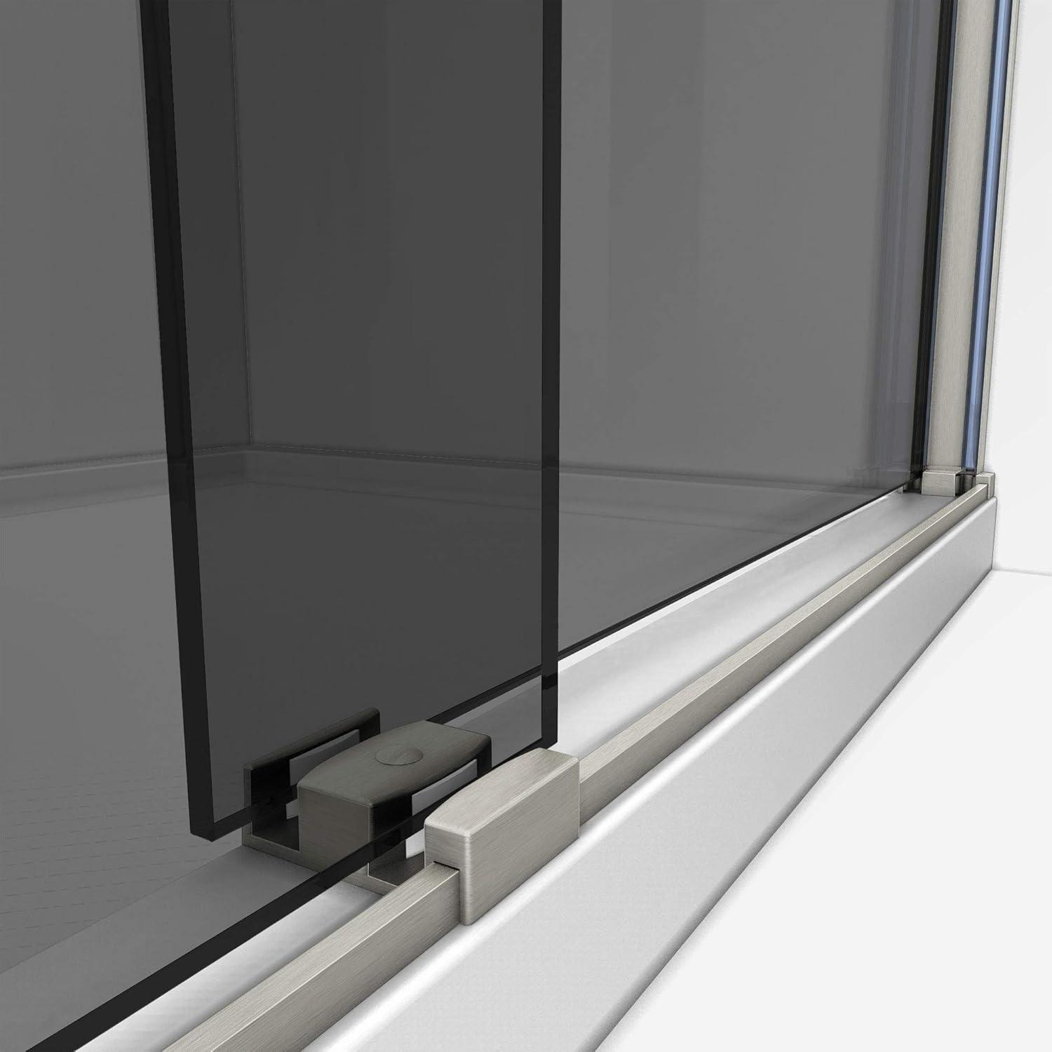 56" - 60" W 60" H Reversible Semi-Frameless Tub Door with ClearMax Technology
