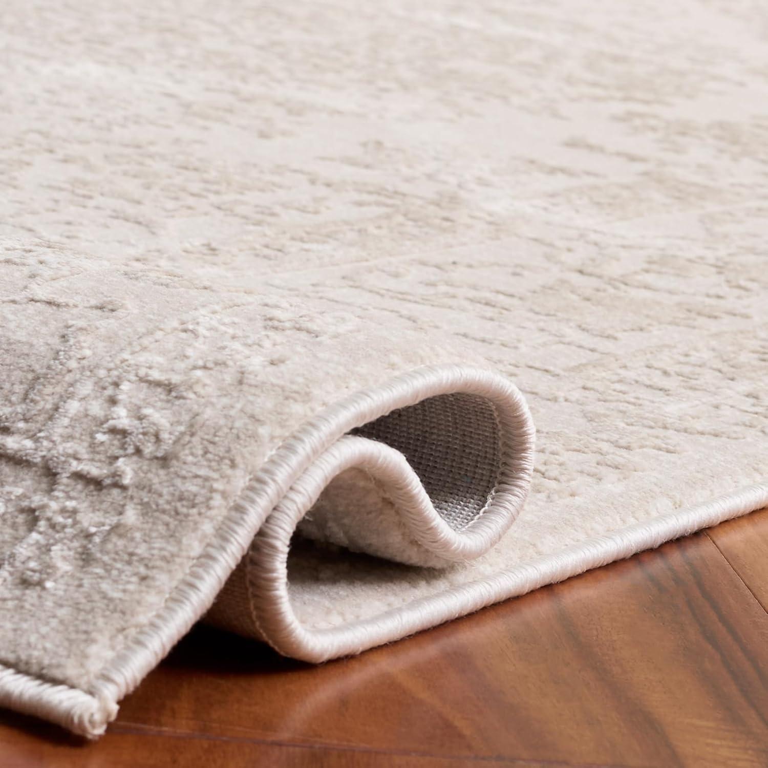 Reflection RFT664 Power Loomed Indoor Runner Rug - 2'3"x6' - Creme/Ivory - Safavieh