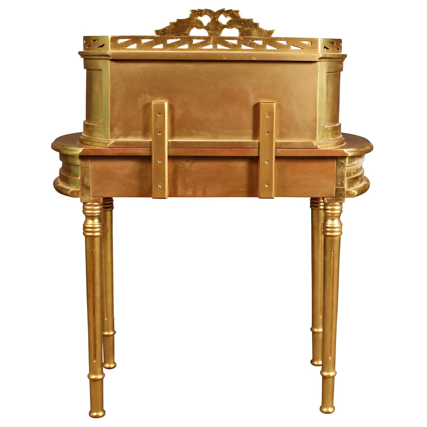 Design Toscano Lady Constance Curved Solid Wood Writing Desk