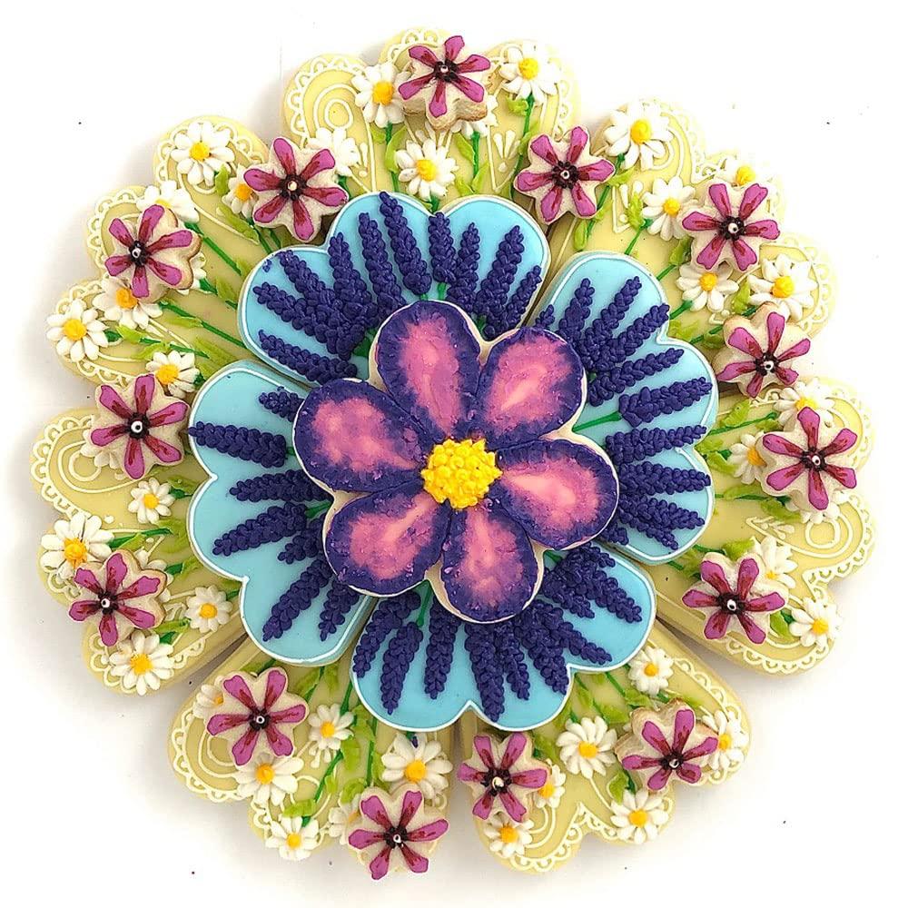 Foose Cookie Cutters 4 Piece Platter Cookie Cutter Set Trapezoid, Teardrop Round, Clam and Fan Three Bumps, USA