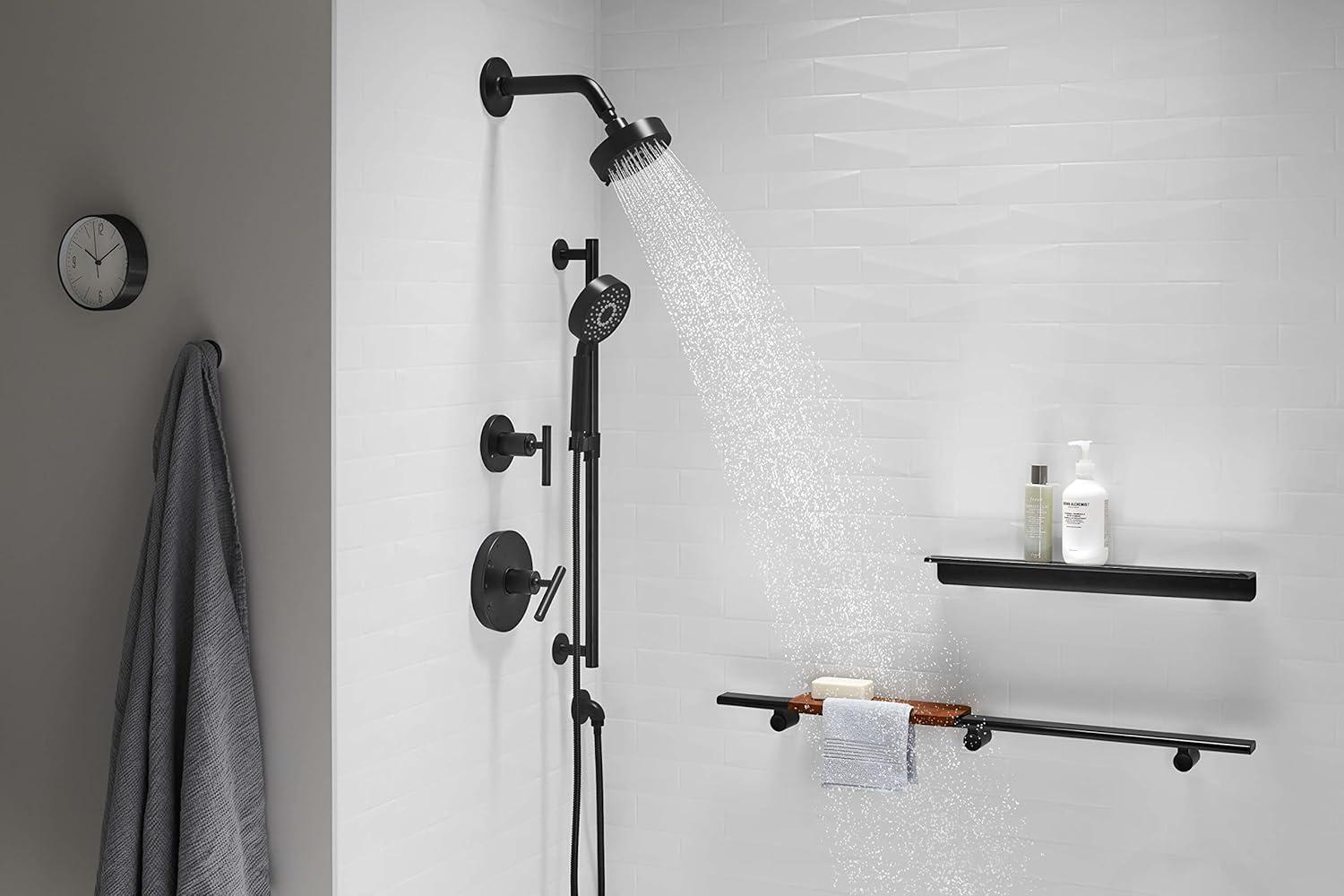 Kohler Purist 2.5 Gpm Multifunction Wall Mount Showerhead, Three Spray Settings, 5.5" High Pressure Spray Head