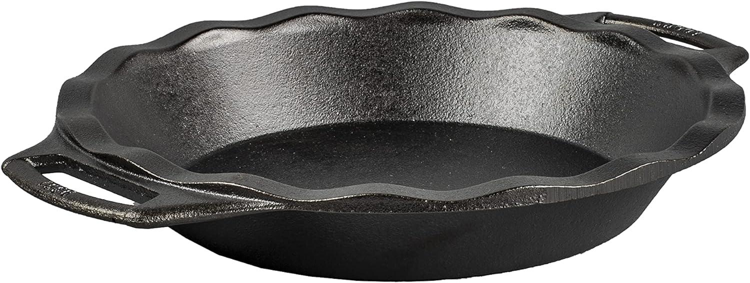 Lodge 9" Seasoned Cast Iron Pie Pan with Dual Handles