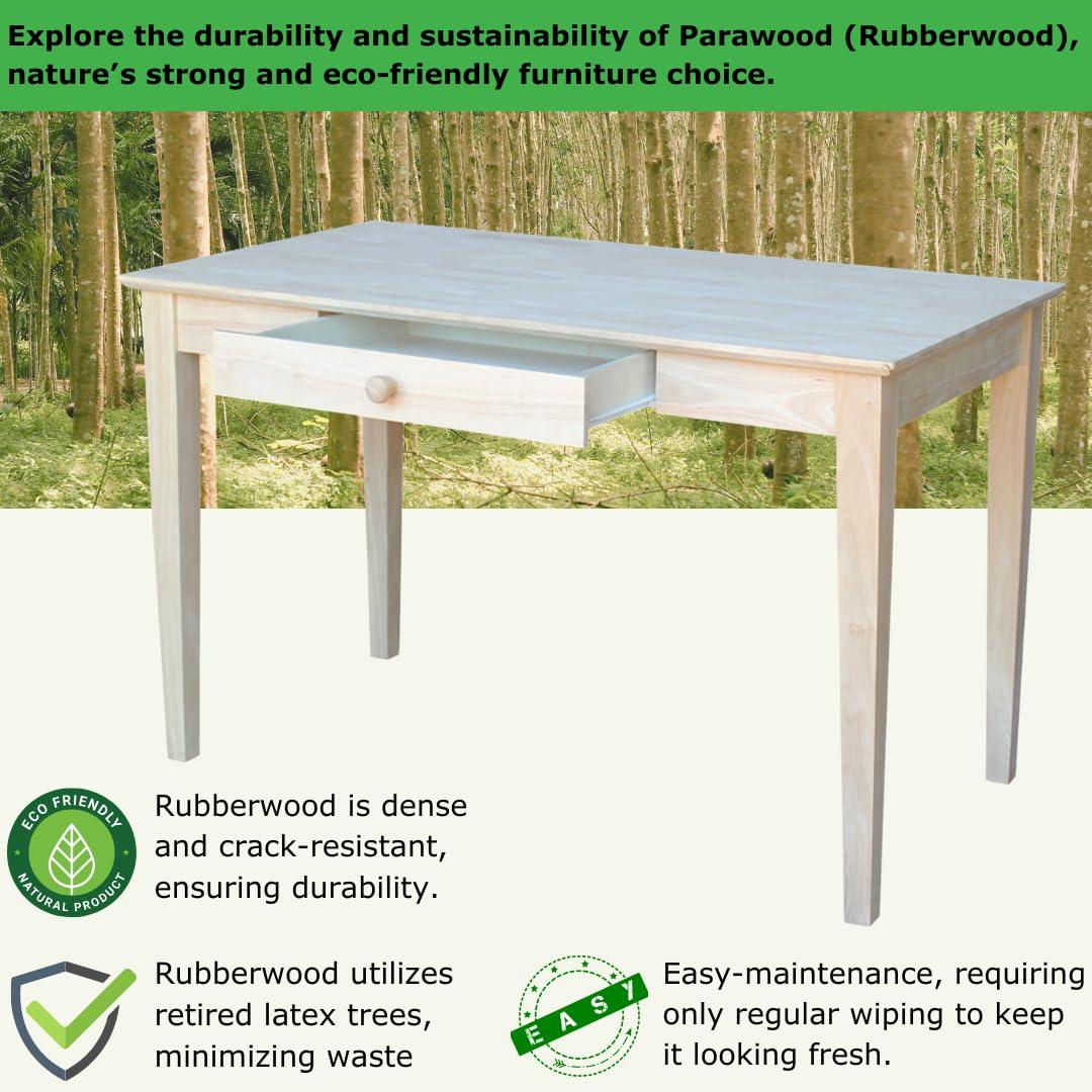 48" Writing Desk Unfinished - International Concepts