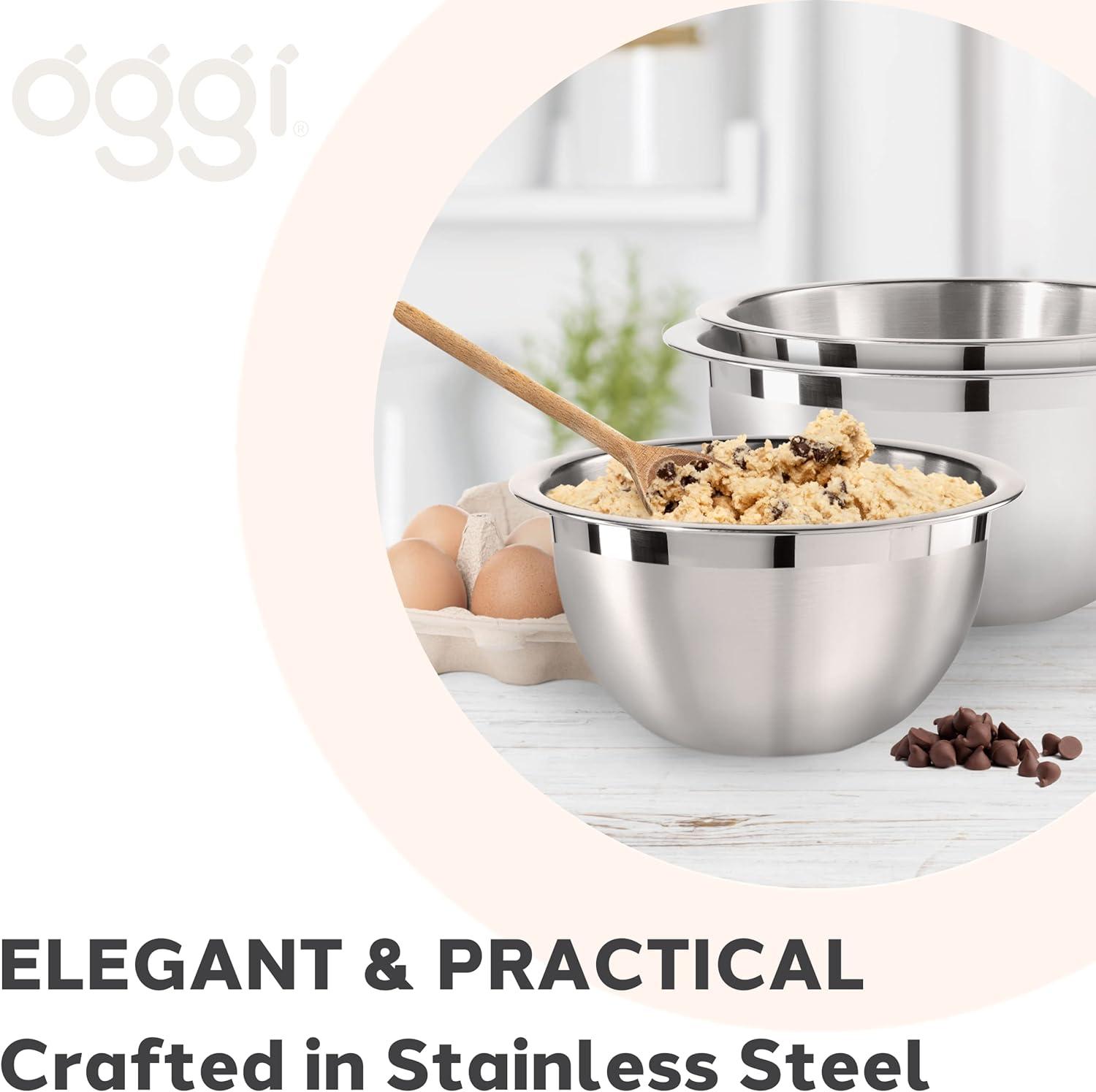 Oggi Prep Stainless Steel Mixing Bowl