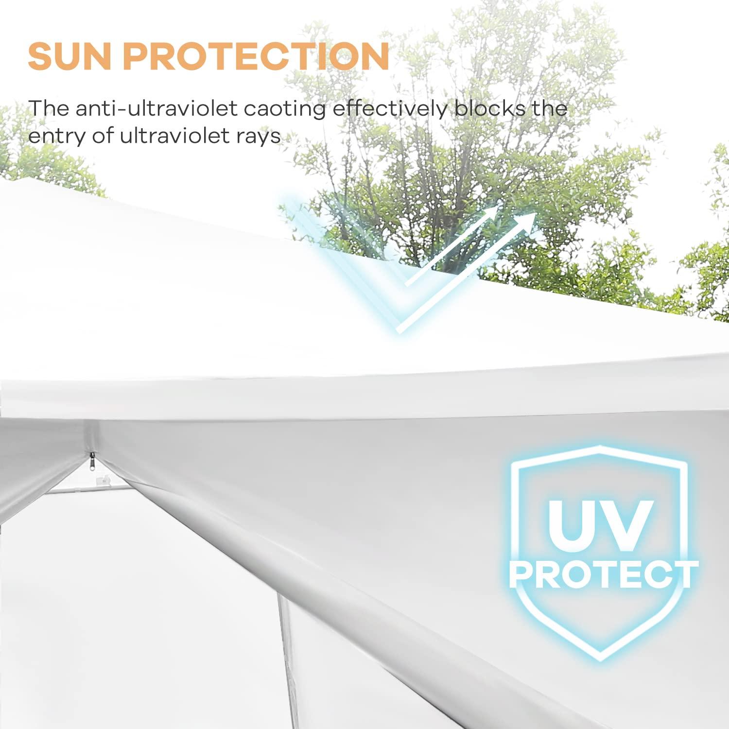 Ktaxon 10' X 30' Canopy Tent with 8 Side Walls for Party Wedding Camping and BBQ