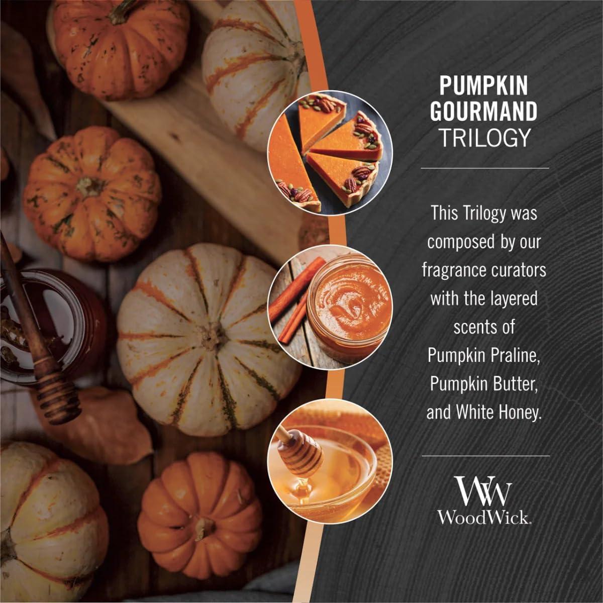 WoodWick Pumpkin Gourmand- Ellipse candle