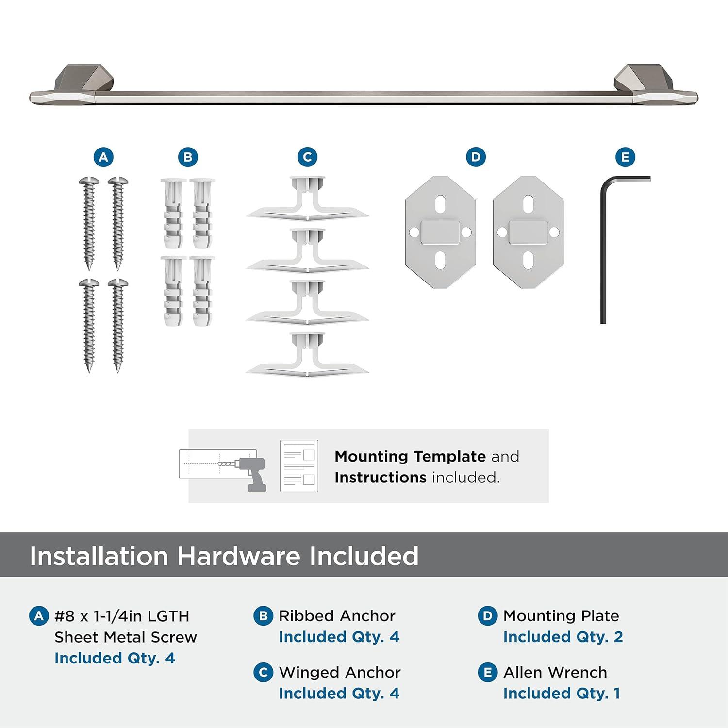 Amerock St. Vincent 27.12" Wall Mounted Towel Bar BH36044G10