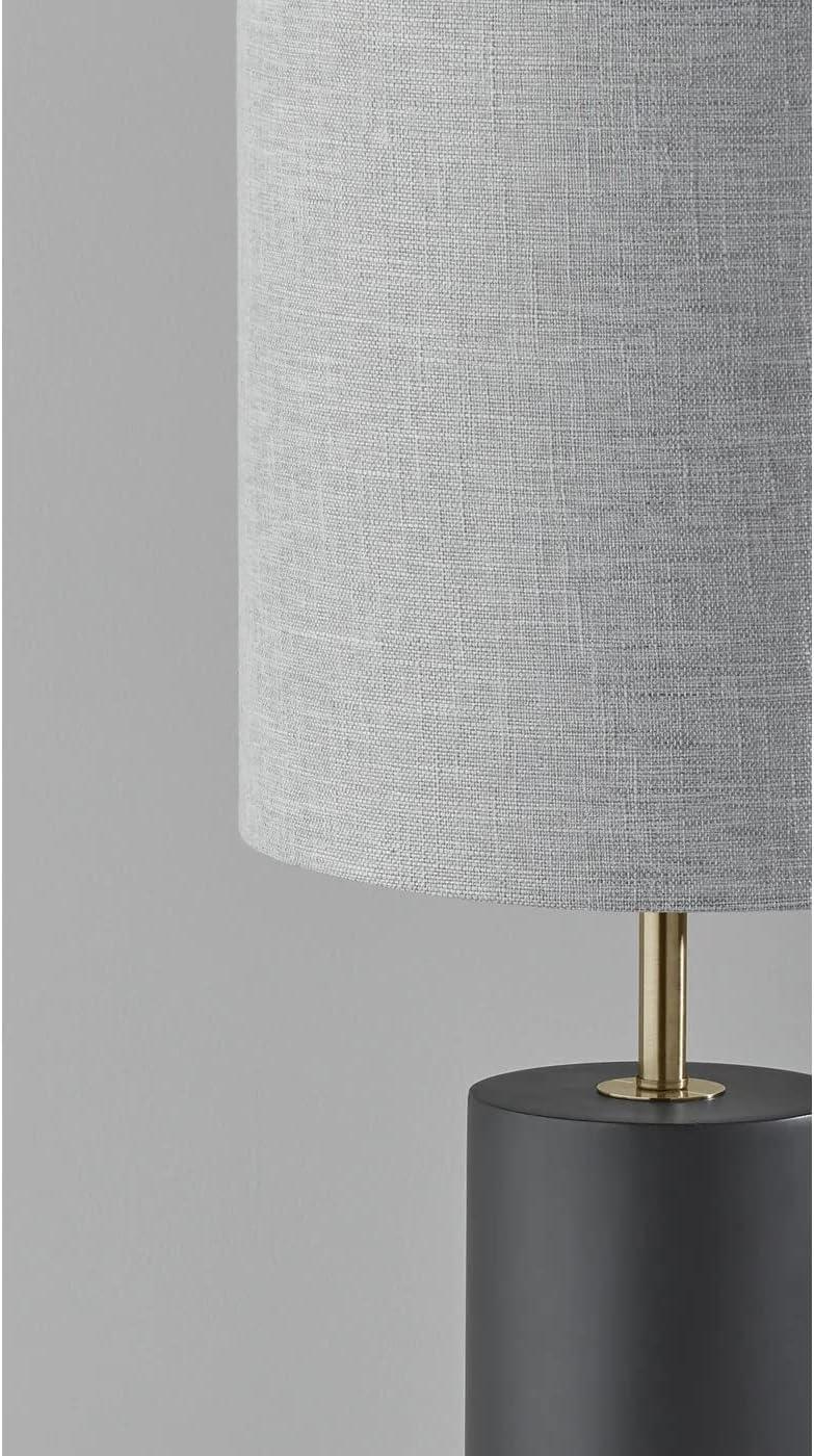 Dean Table Lamp Black - Adesso: Modern Nightstand Light, UL Listed, No Assembly Required