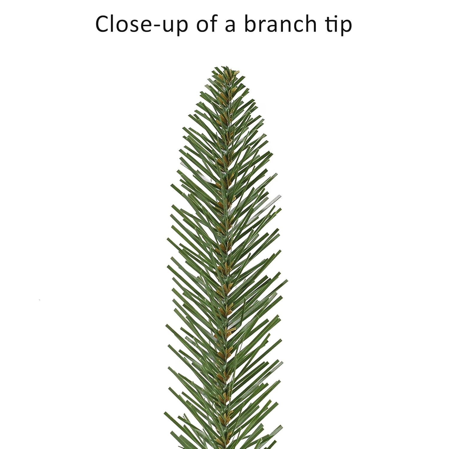 Puleo International 7.5' Pre-lit Fraser Fir Grand Tree w/ bottom row of branches near the floor Artificial Christmas Tree with 750 UL-Listed Clear Lights