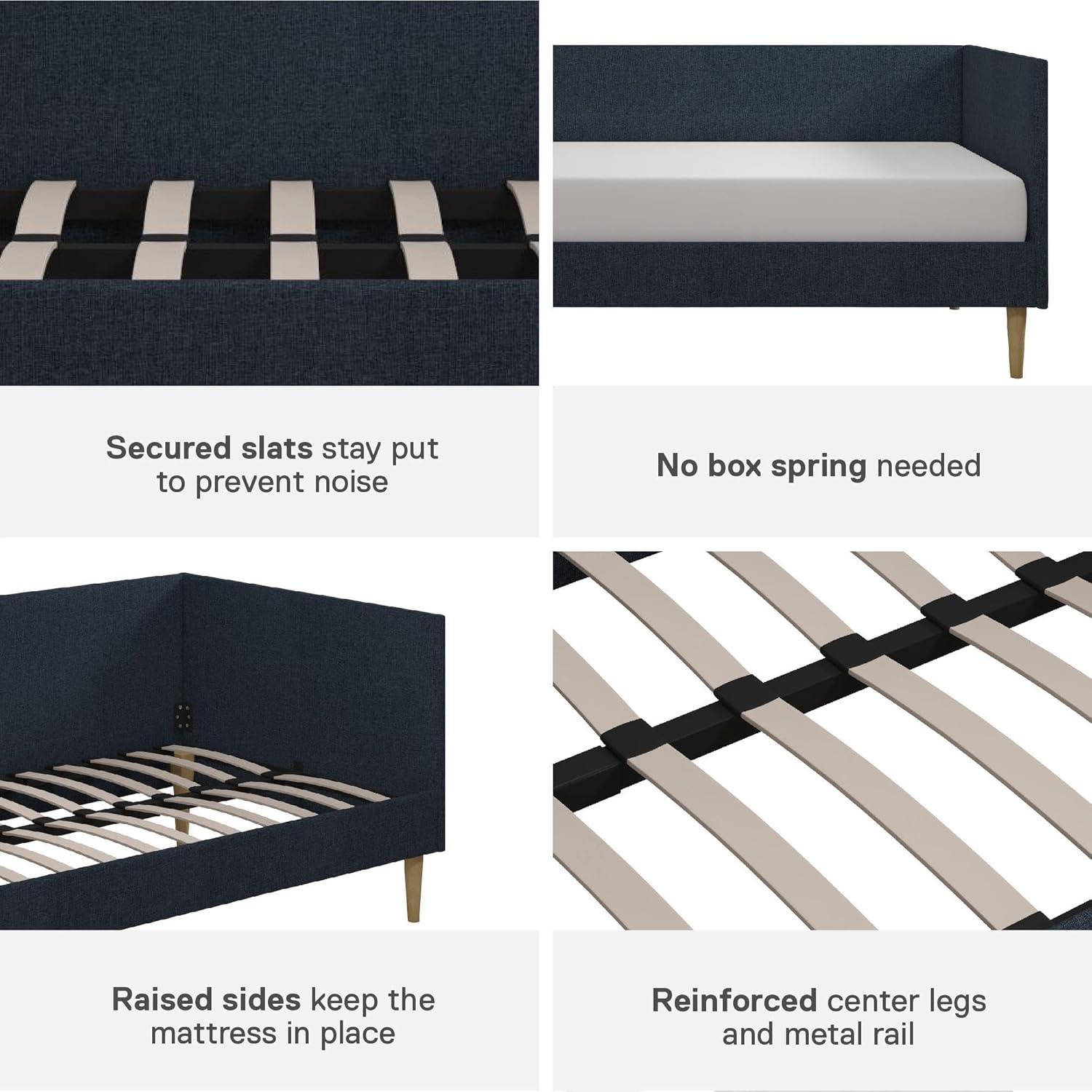 DHP Franklin Mid Century Daybed, Full, Navy Linen