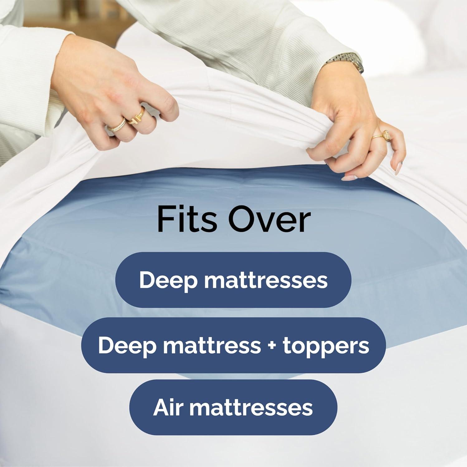 CGK Linens 6 Piece Extra Deep Pocket Ultra Soft & Cooling Sheet Set
