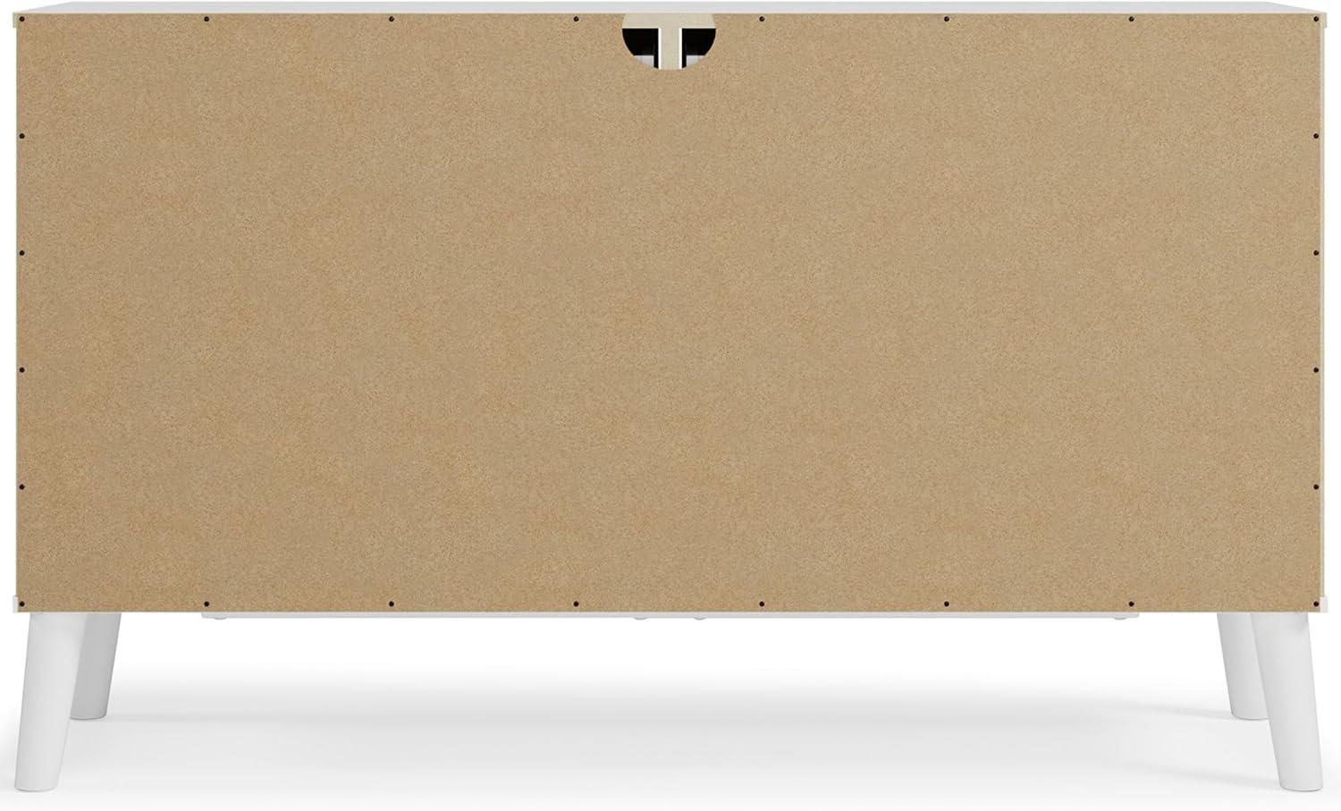 Signature Design by Ashley Contemporary Piperton 6 Drawer Dresser, Two-tone Brown/White