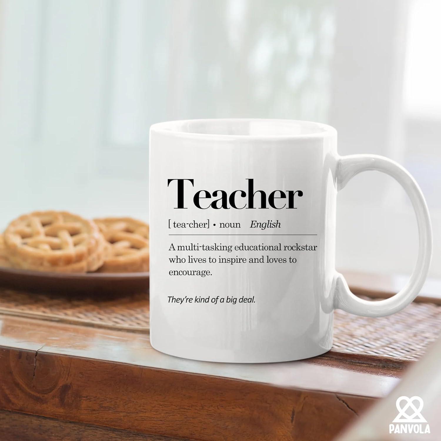 Math Teacher Definition Mug Appreciation Gifts from Students End of the Year Gift to Professor Ceramic Cup 11oz White