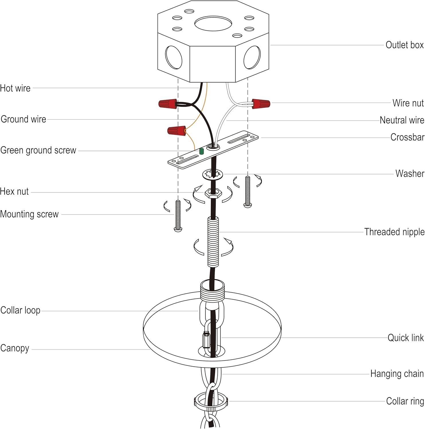 5-5/16 Inches Light Canopy Kit with Heavy Duty, Replacement Cover Plate with Mounting Hardware for Chandelier, Pendant Light, Swag Light, Ceiling Fan, Flower Basket or DIY Projects (Chrome)