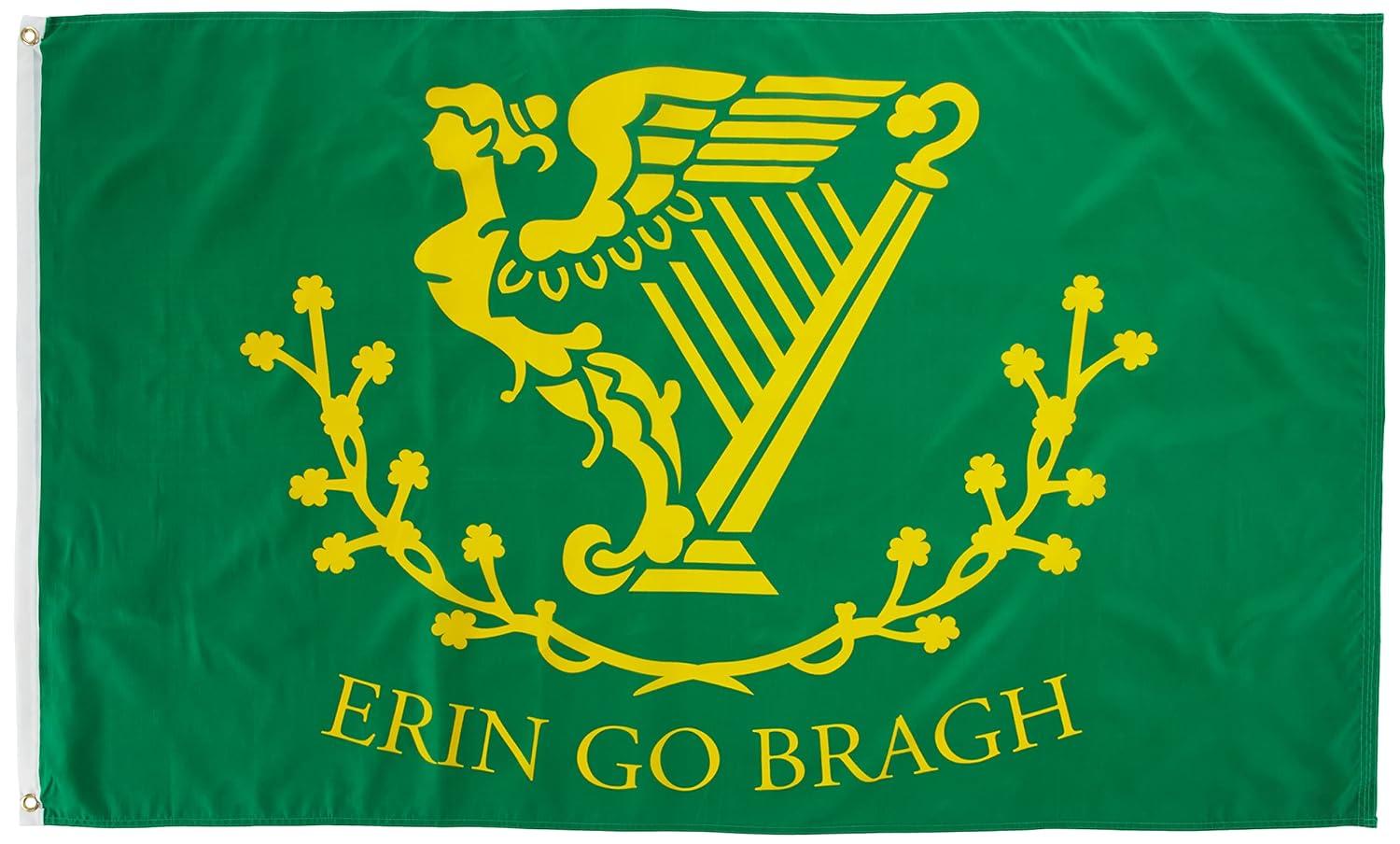 3x5 Erin Go Bragh Flag Irish Ireland Polyester Banner 3' x 5'