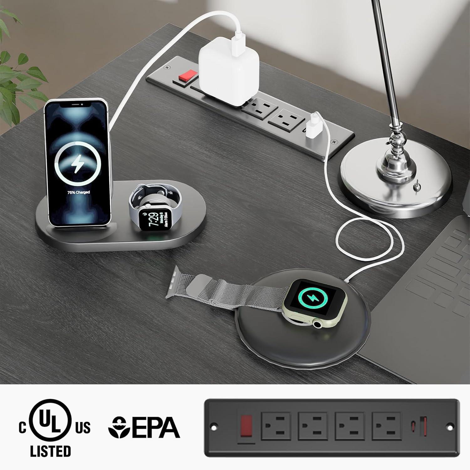 Farmhouse 47" Executive Desk, Computer Desks with Drawers and Storage Cabinet, Workstation Computer Desk for Home Office, Study.(Black)