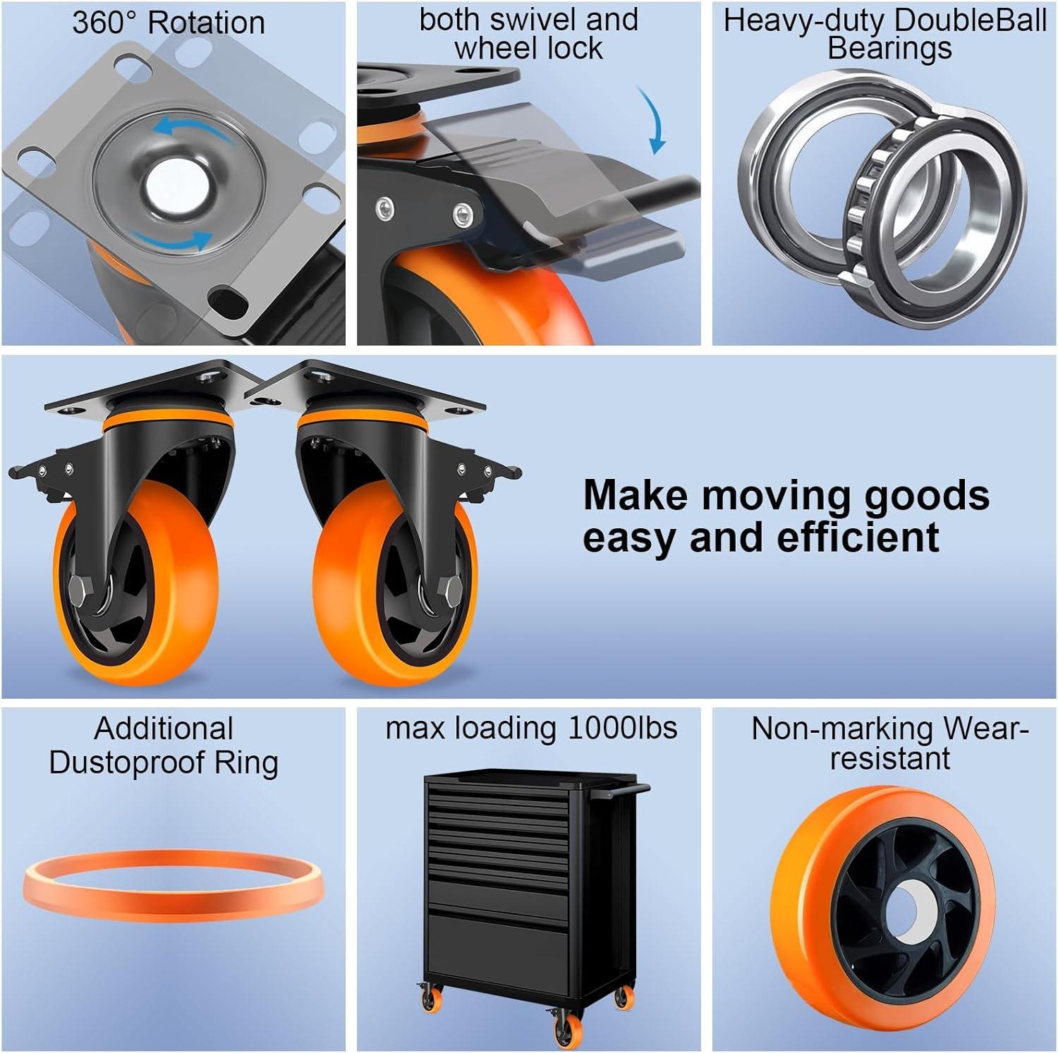 Swivel Plate Casters