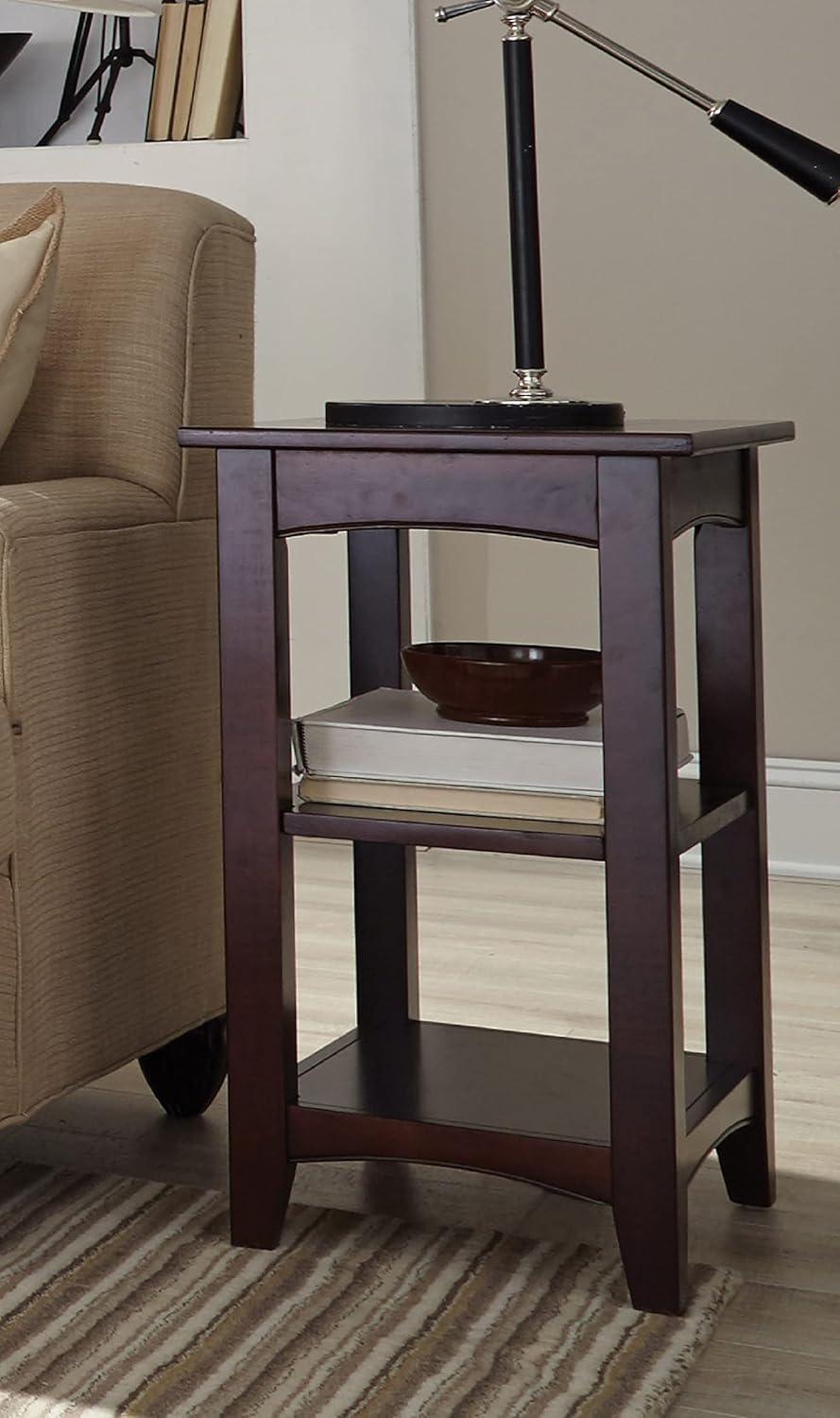 Shaker Cottage Wood 2 Shelf End Table - Alaterre Furniture