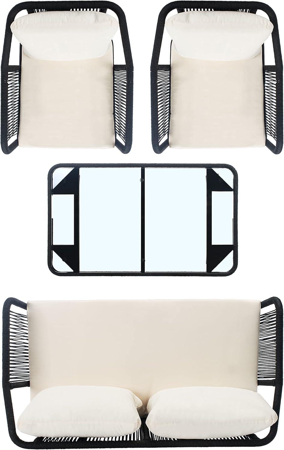 Highland Dunes Orme 4 - Person Patio Conversation Sets with Cushions