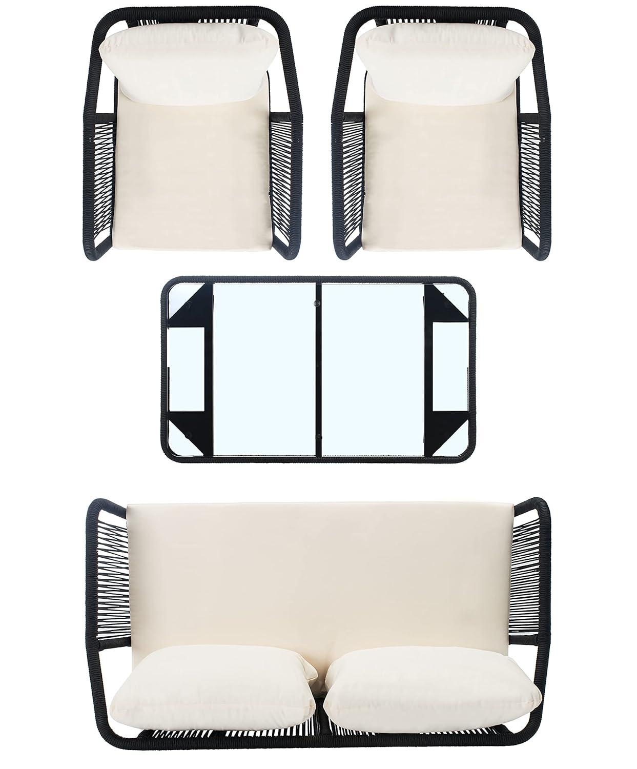 Highland Dunes Orme 4 - Person Patio Conversation Sets with Cushions