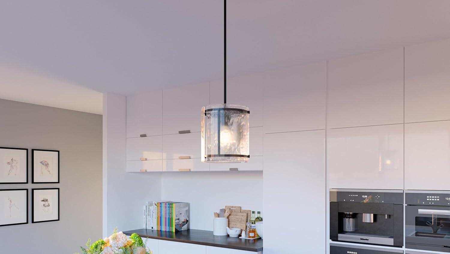 Quoizel Lighting Fortress 1 - Light Pendant in  Earth Black