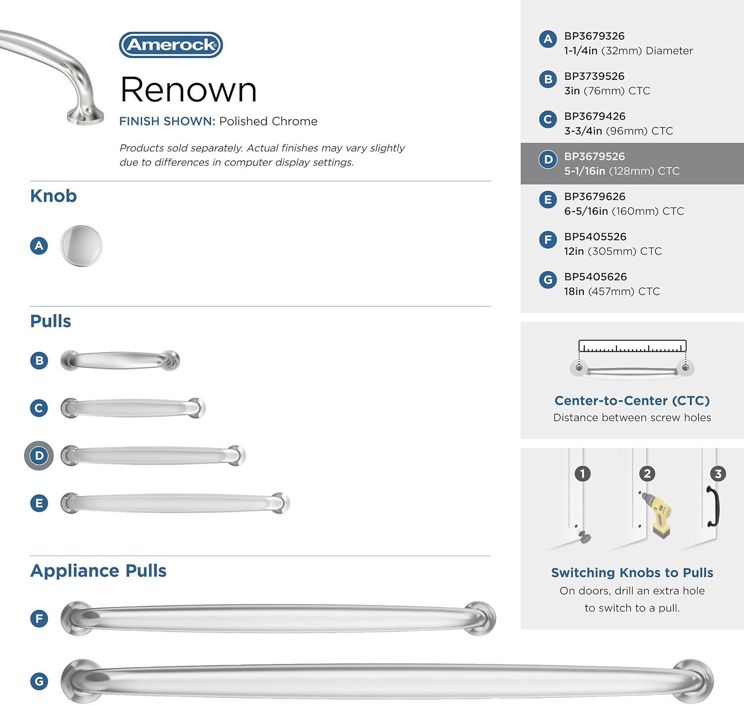 Amerock Renown Cabinet or Drawer Pull