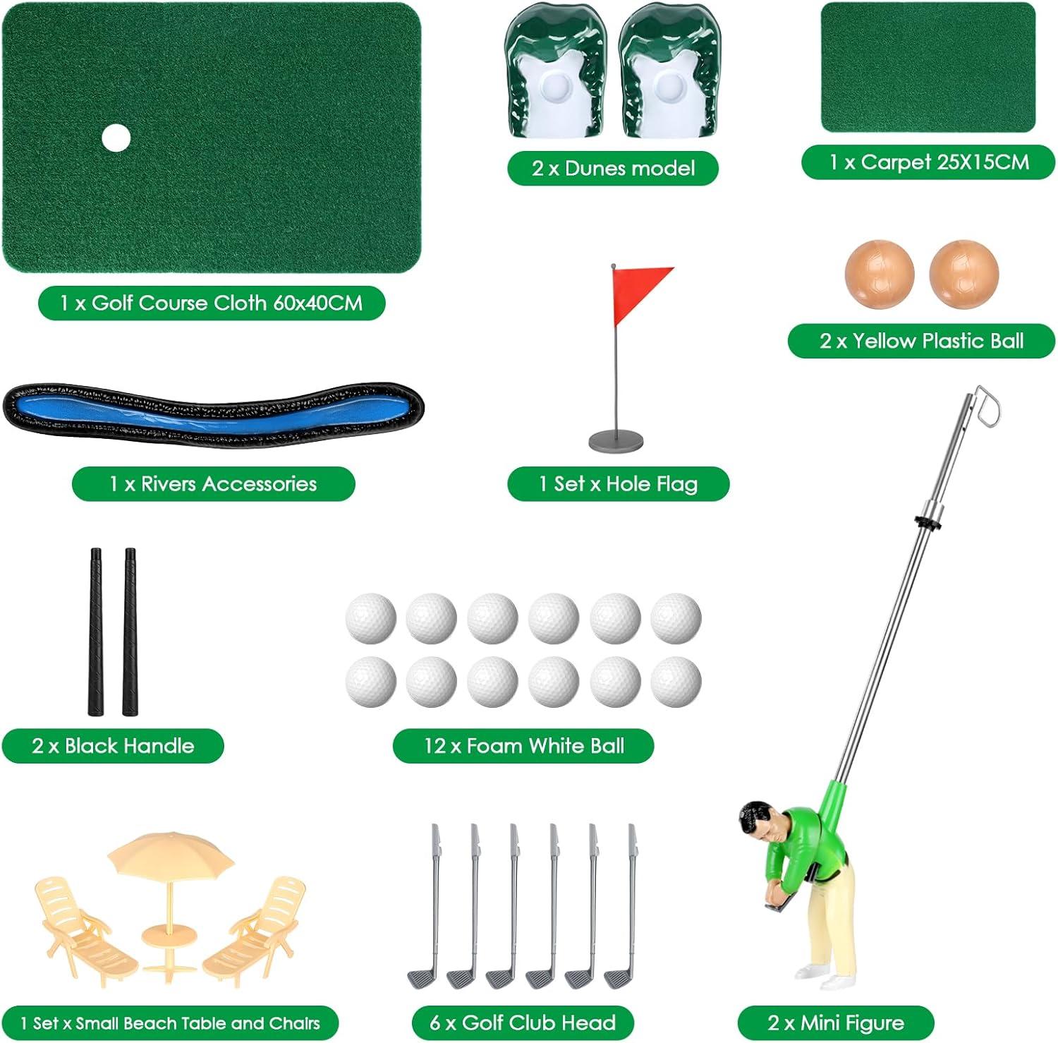 Mini Golf Games - Funny Golfer Gifts for Kids, Unique Mini Golfer On A Stick for Father's Day/Retirement Gift, Funny Games for The Whole Family, Golf Toys for 6-9 Year Old Boys & Girls