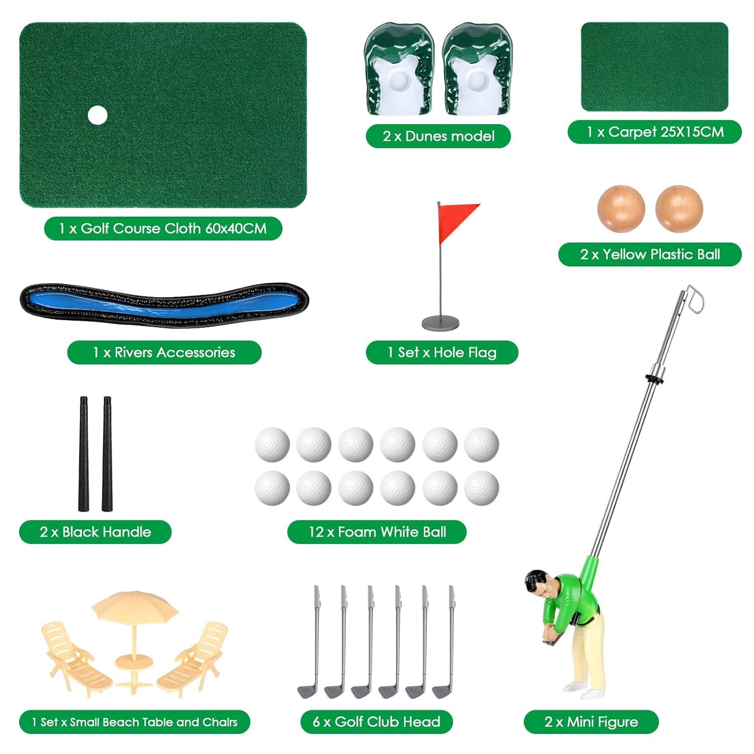 Mini Golf Games - Funny Golfer Gifts for Kids, Unique Mini Golfer On A Stick for Father's Day/Retirement Gift, Funny Games for The Whole Family, Golf Toys for 6-9 Year Old Boys & Girls