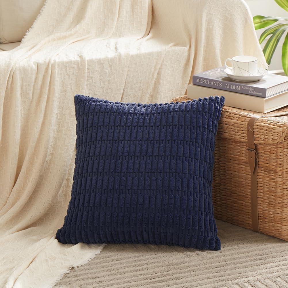 Houndstooth Cotton Blend Reversible Pillow Cover (Set of 4)