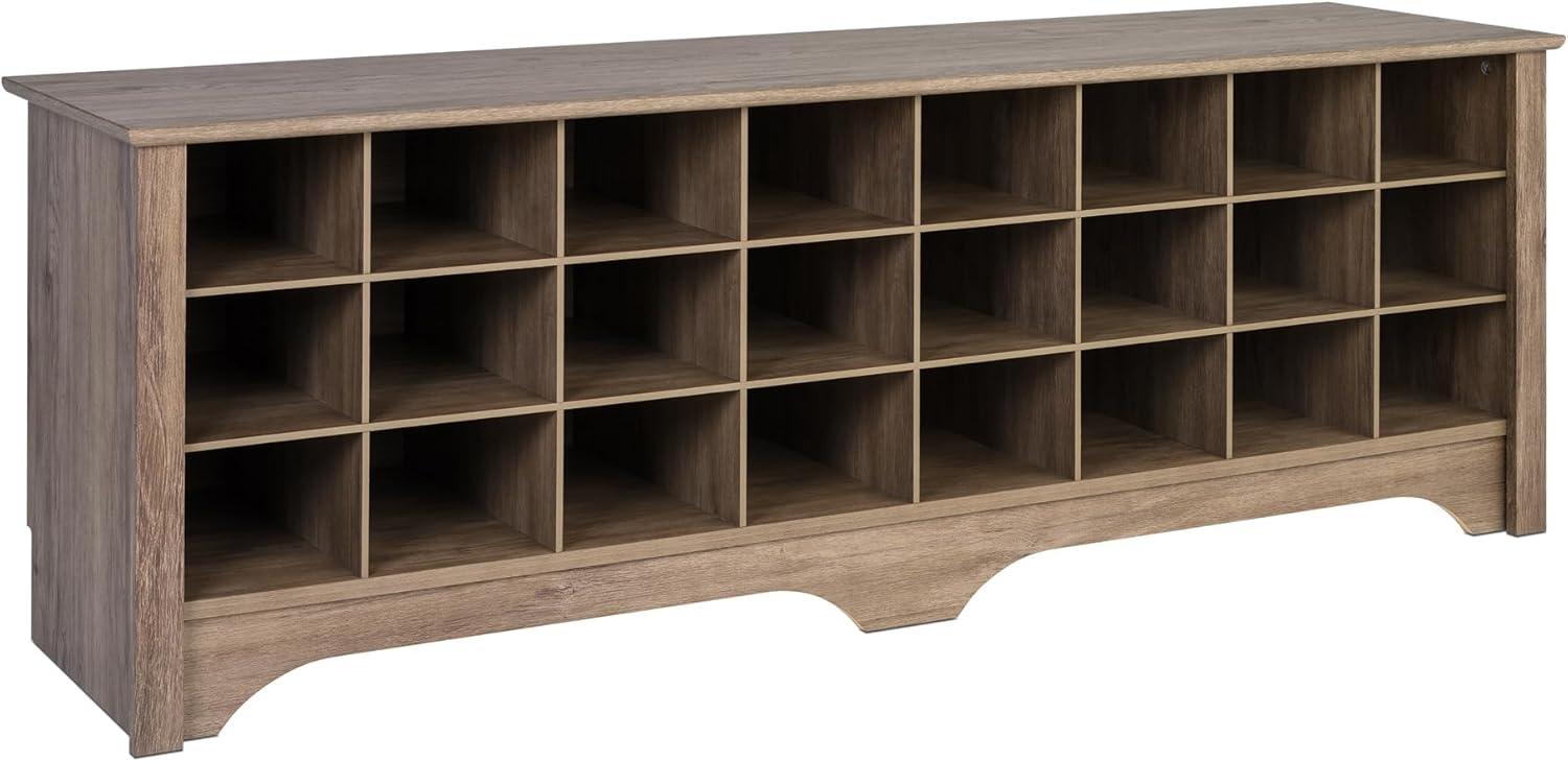 60" Shoe Cubby Bench - Prepac