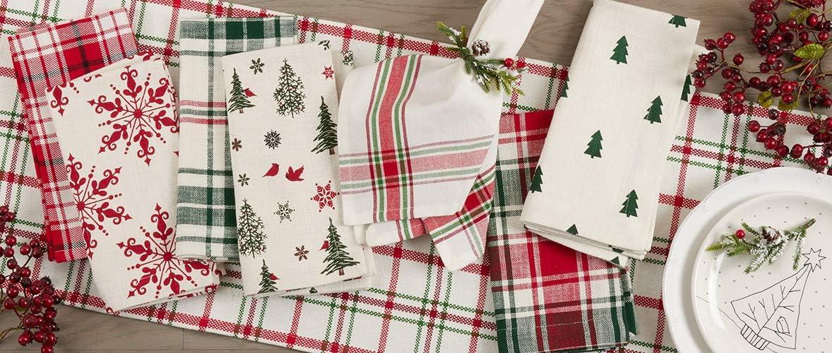 Gracie Oaks Aomame Cotton Plaid Rectangle Napkin (Set of 4)