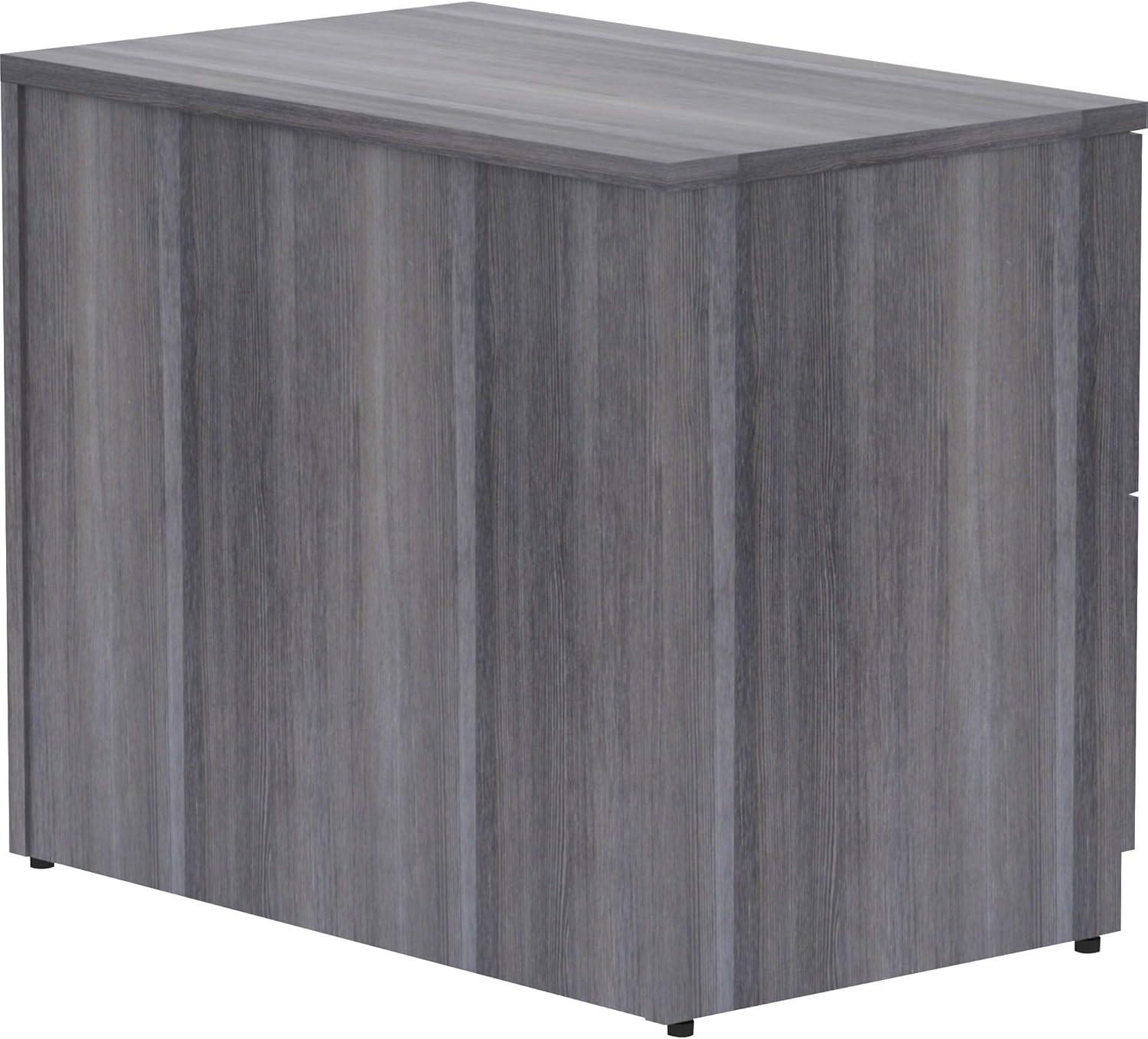 Weathered Charcoal 2-Drawer Lockable Lateral File Cabinet