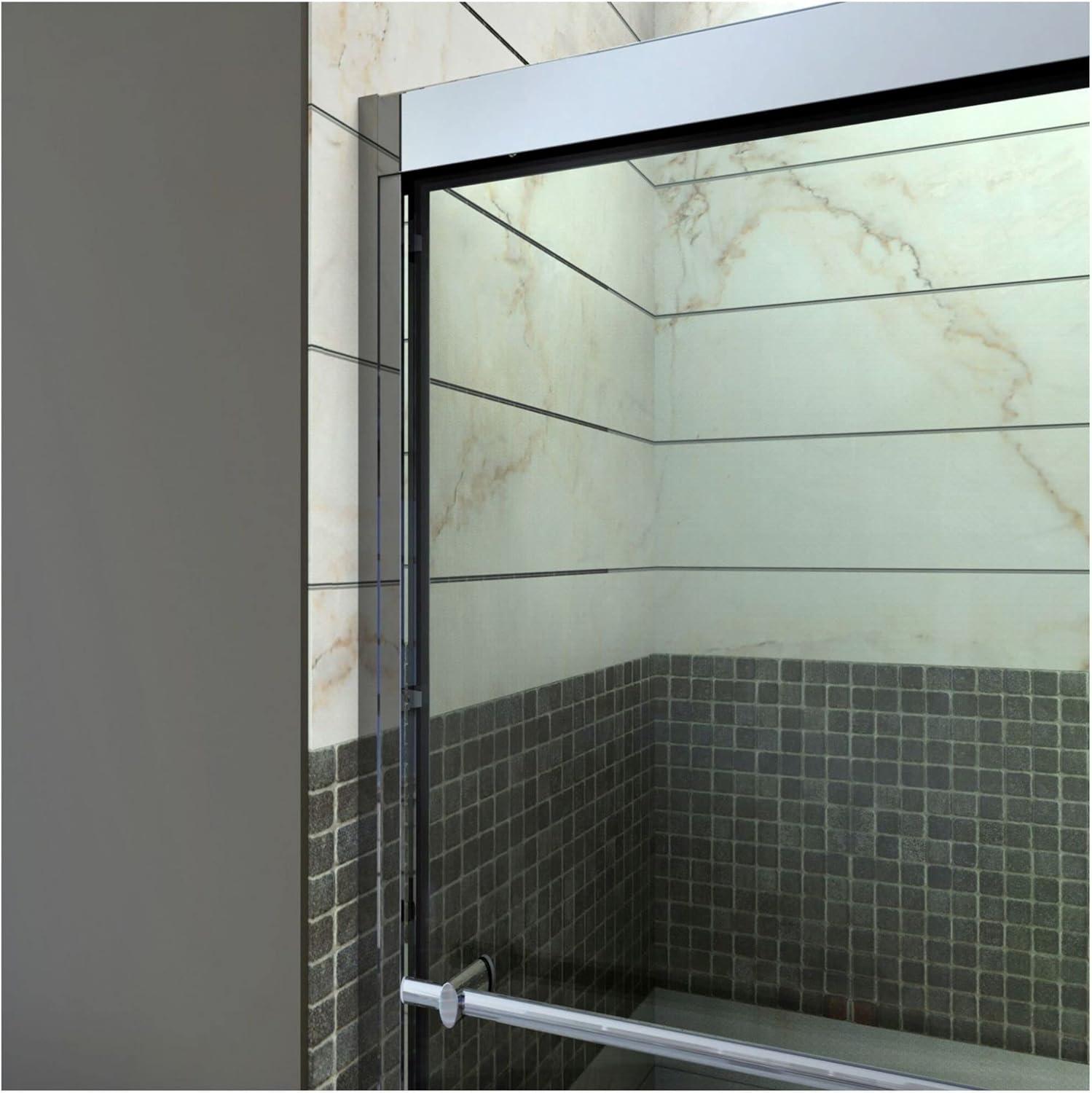 Duet 56" W x 72" H Bypass Frameless Shower Door with Clearmax™ Technology