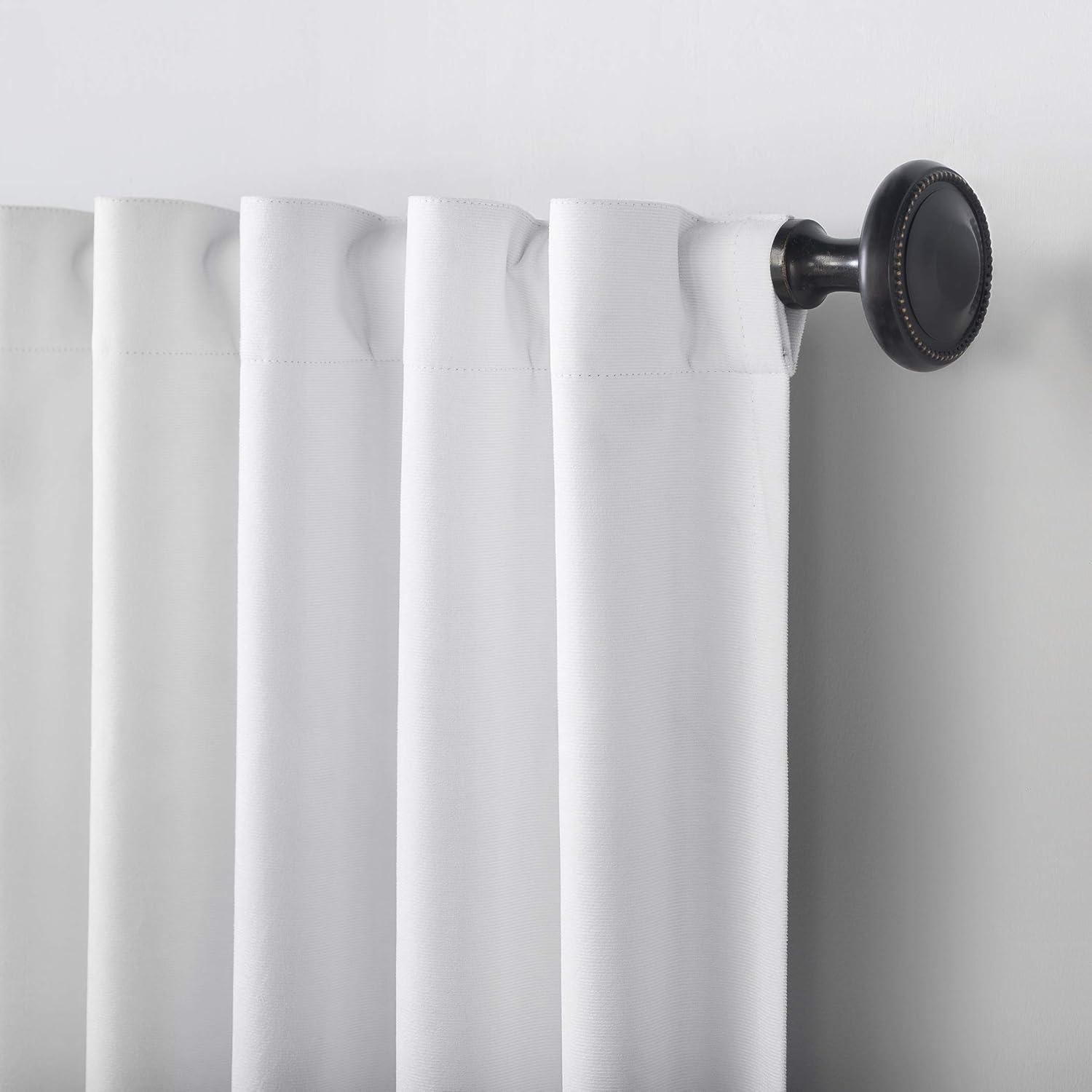 Velvet Noise Reducing Thermal Extreme 100% Blackout Back Tab Curtain Panel