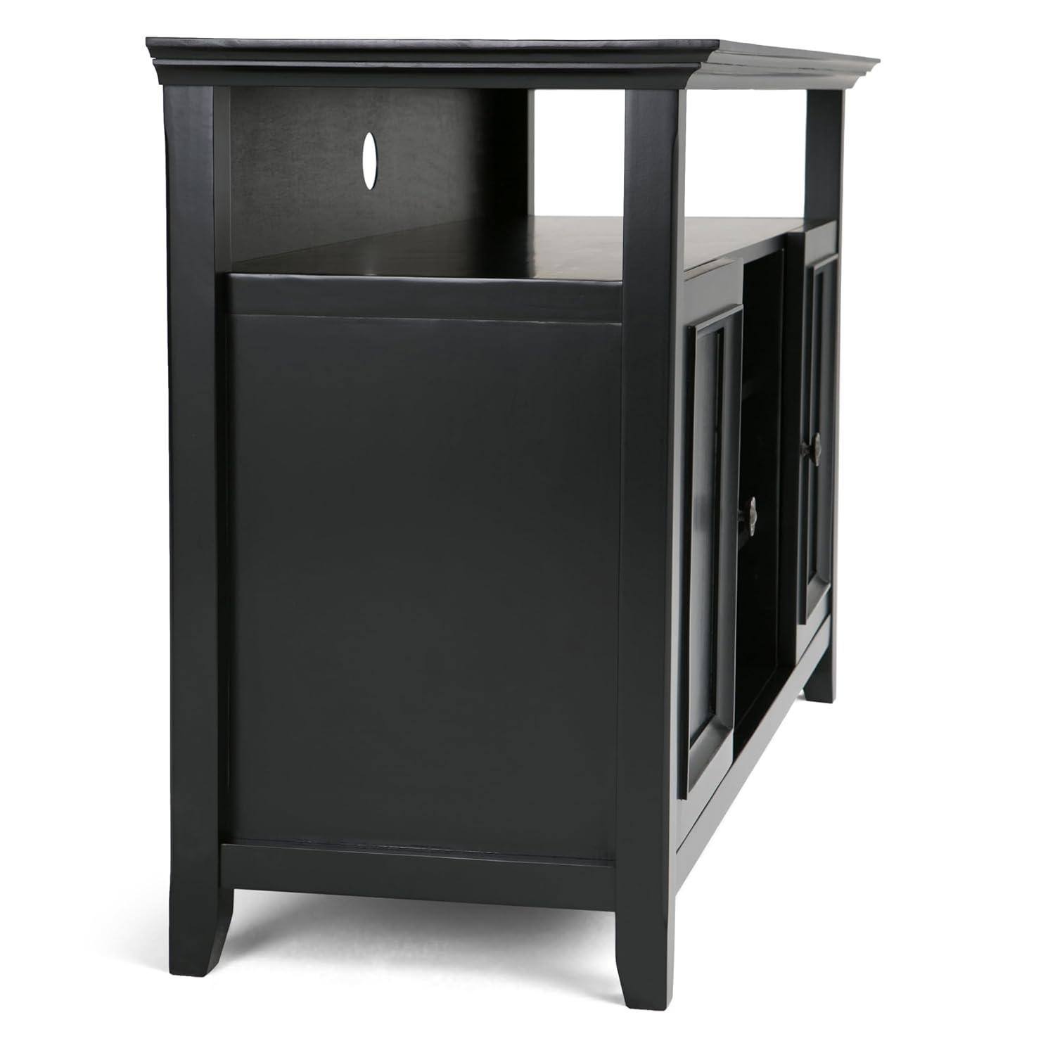 Simpli Home Amherst 54" TV Stand in Black