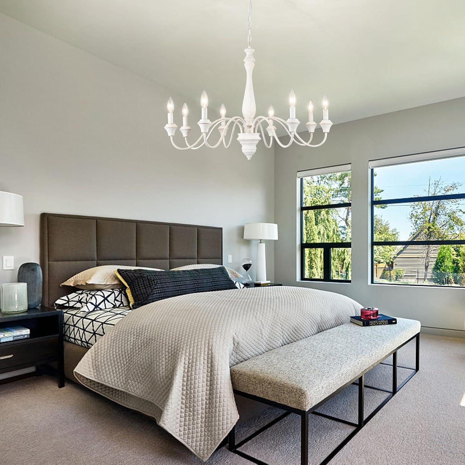 16-Lights Wagon Wheel Chandelier 47 Inch Black Farmhouse Chandelier Large Chandeliers for High Ceilings Round Modern Farmhouse Chandeliers Ceiling Light for Living Room Dining Room Foyer Entryway