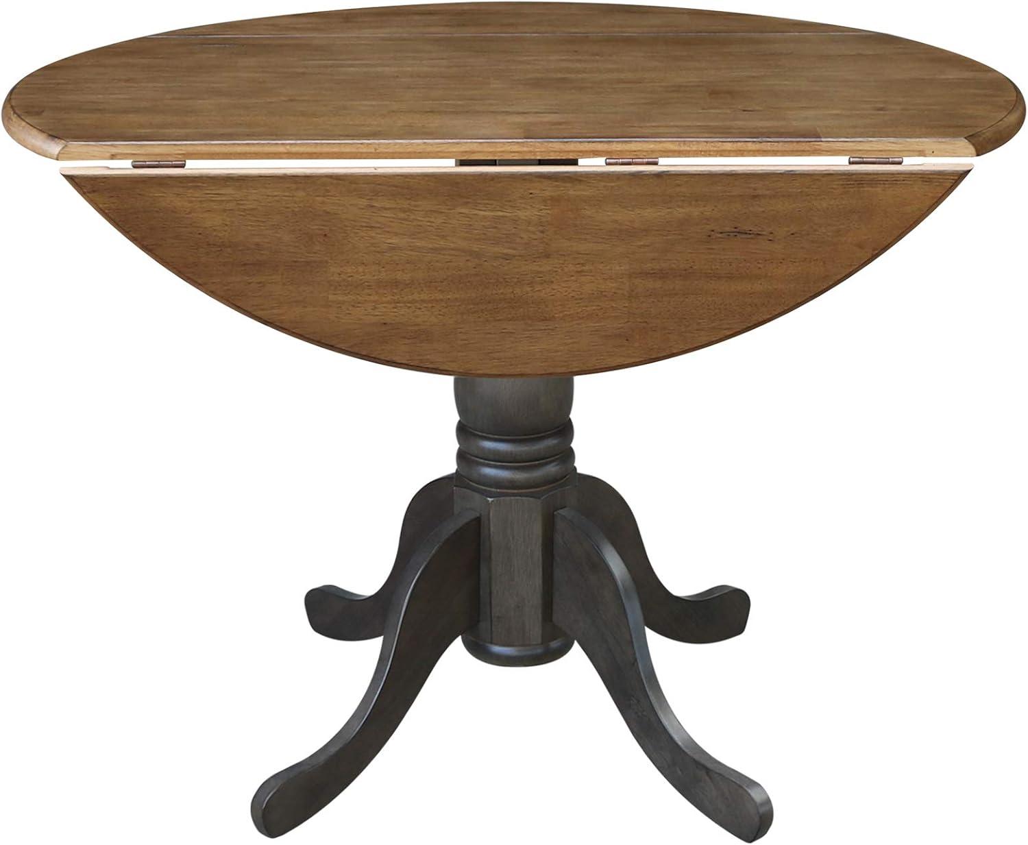 42" Mason Round Dual Drop Leaf Dining Table - International Concepts